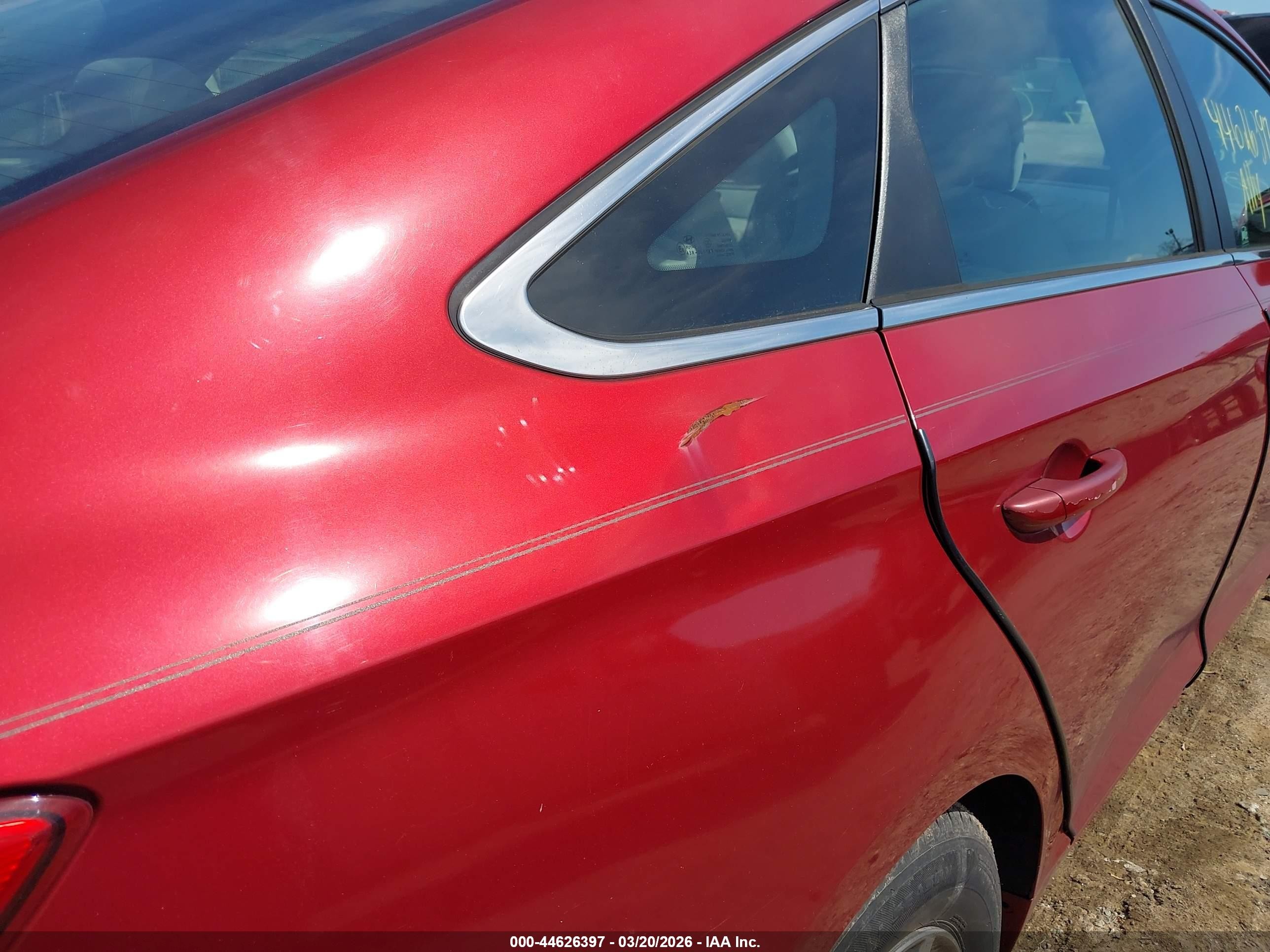 2015 Hyundai Sonata Se Red vin: 5NPE24AF7FH245805