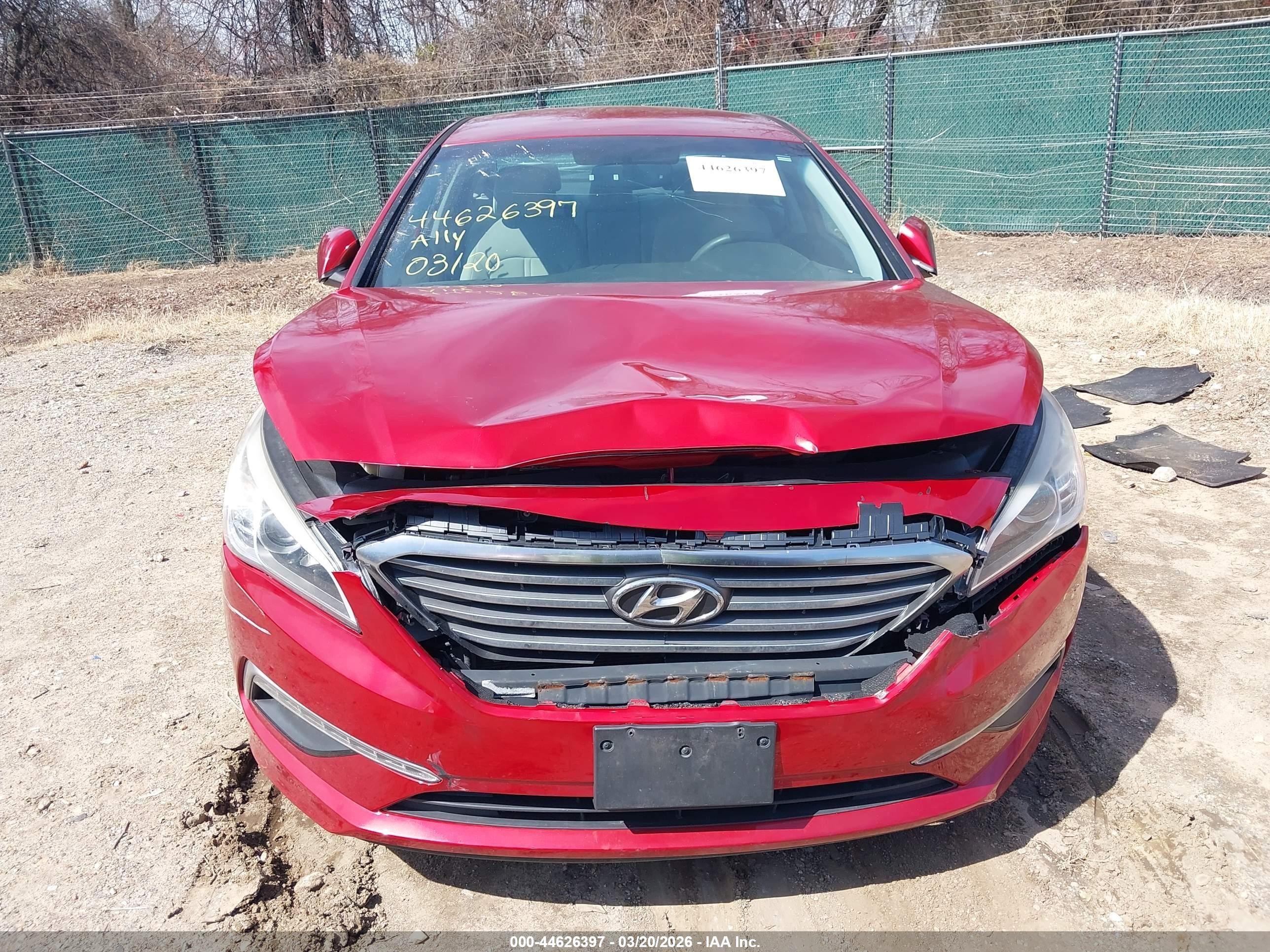 2015 Hyundai Sonata Se Red vin: 5NPE24AF7FH245805