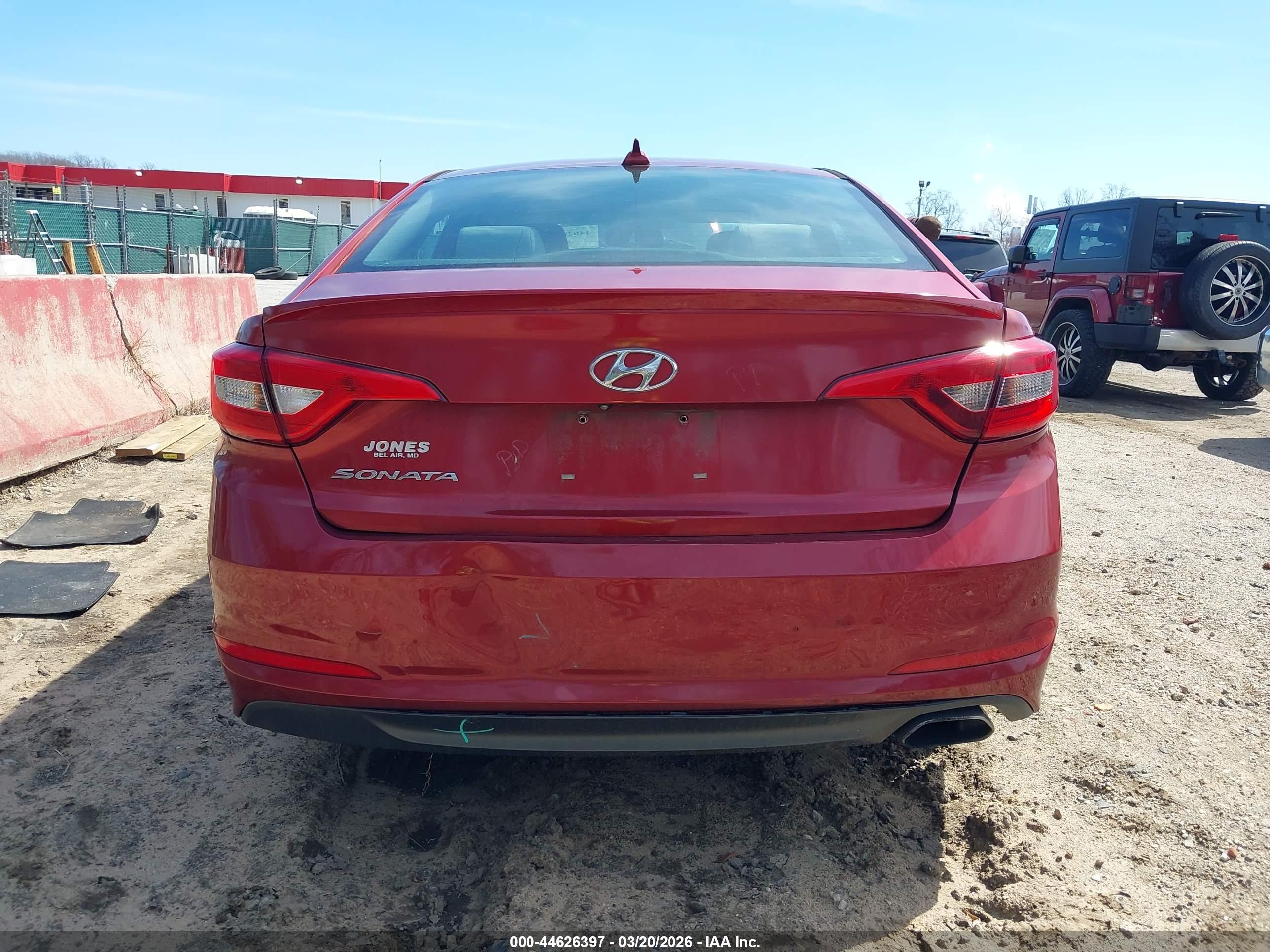 2015 Hyundai Sonata Se Red vin: 5NPE24AF7FH245805