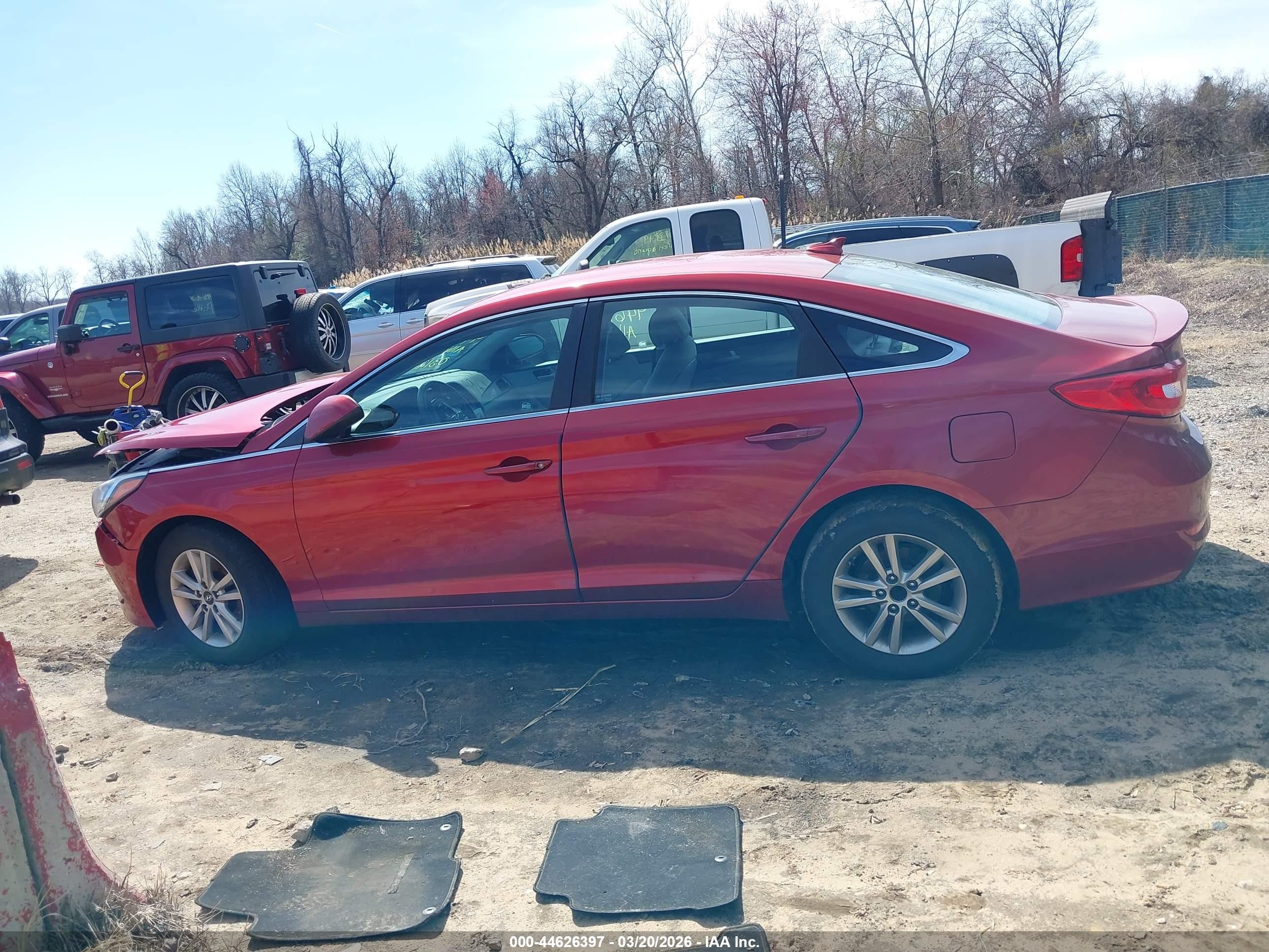 2015 Hyundai Sonata Se Red vin: 5NPE24AF7FH245805