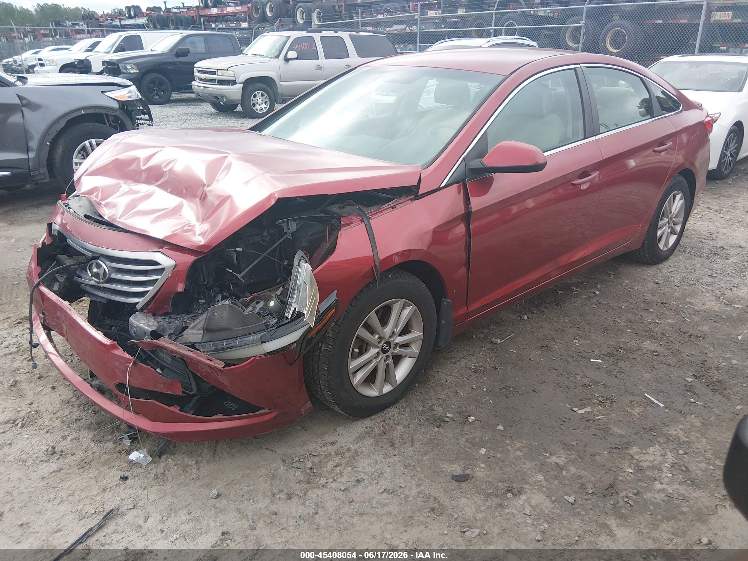 2015 Hyundai Sonata Se Maroon vin: 5NPE24AF7FH259025