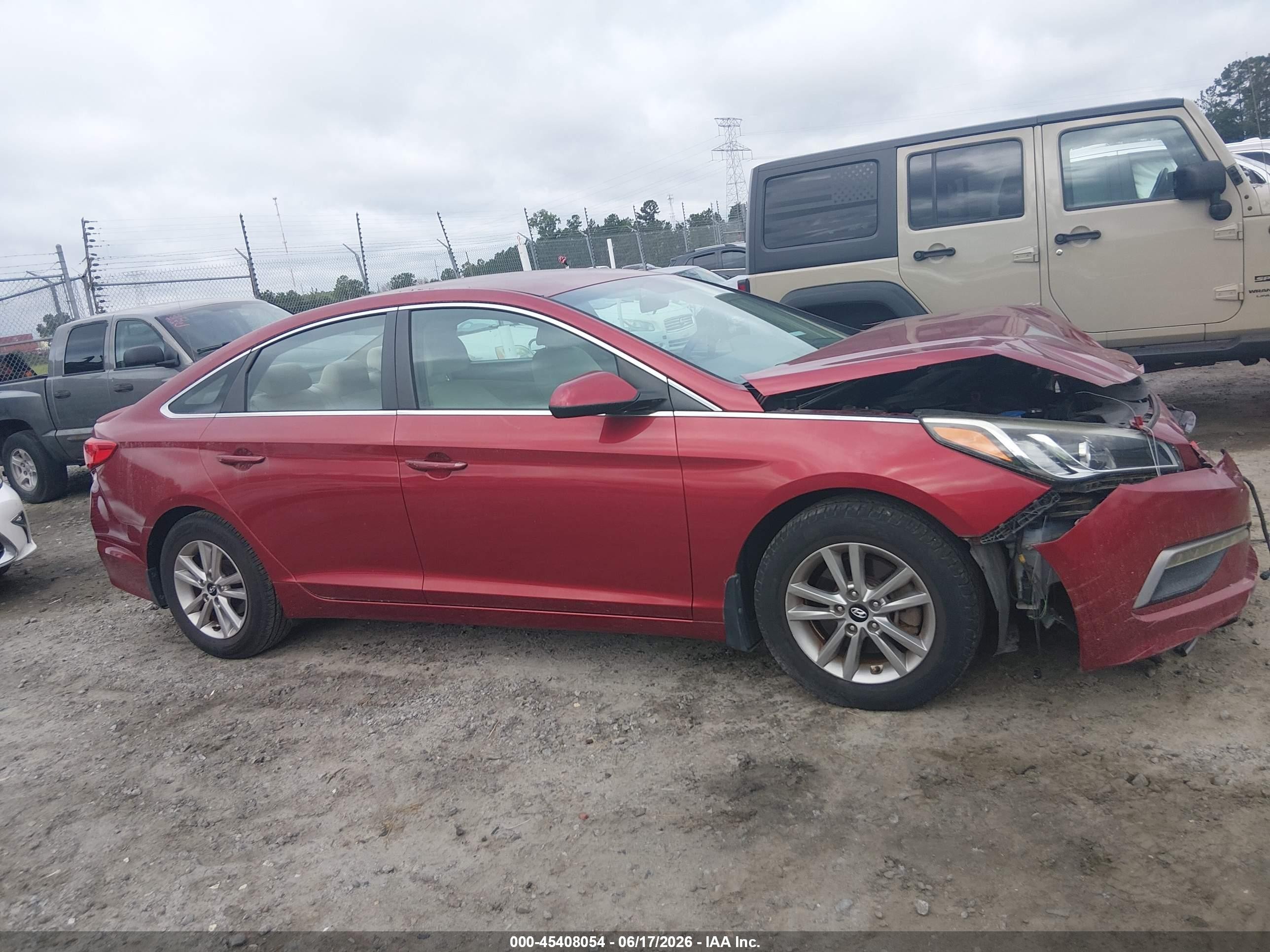 2015 Hyundai Sonata Se Maroon vin: 5NPE24AF7FH259025