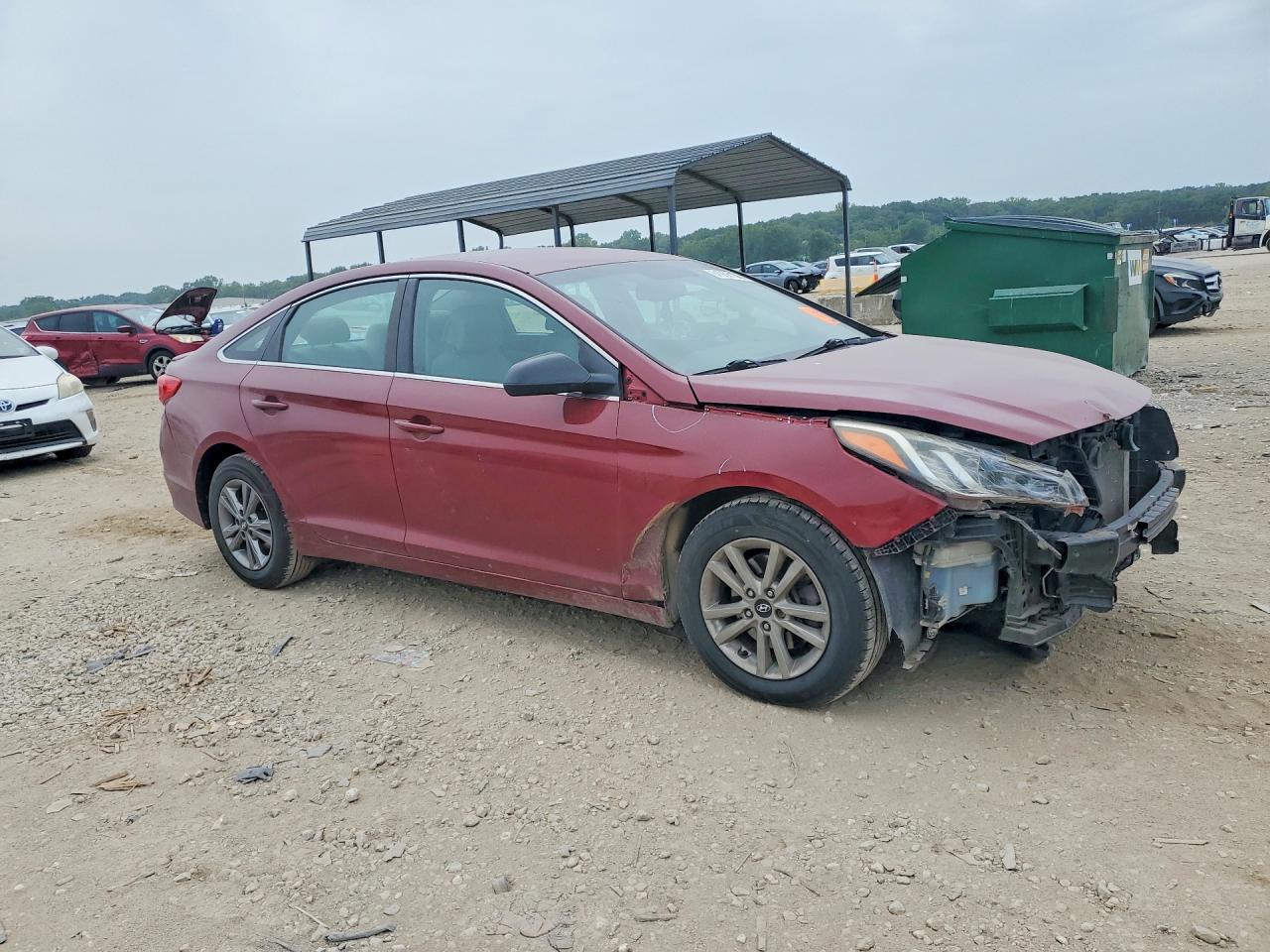 2016 Hyundai Sonata Se Burgundy vin: 5NPE24AF7GH275694