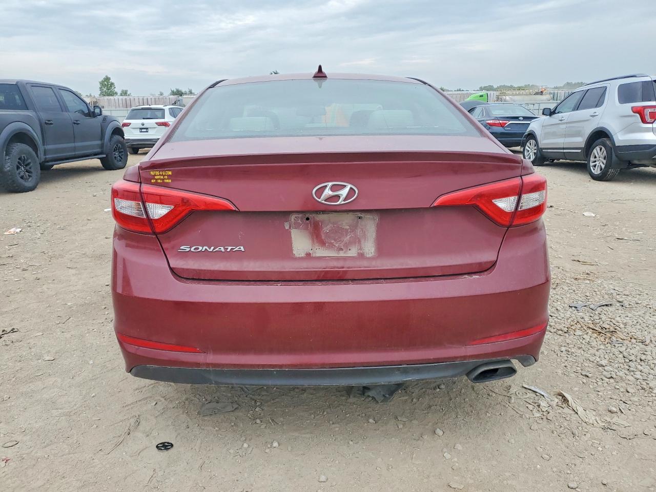 2016 Hyundai Sonata Se Burgundy vin: 5NPE24AF7GH275694