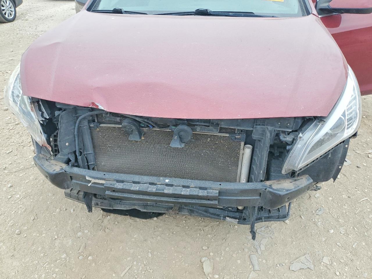 2016 Hyundai Sonata Se Burgundy vin: 5NPE24AF7GH275694
