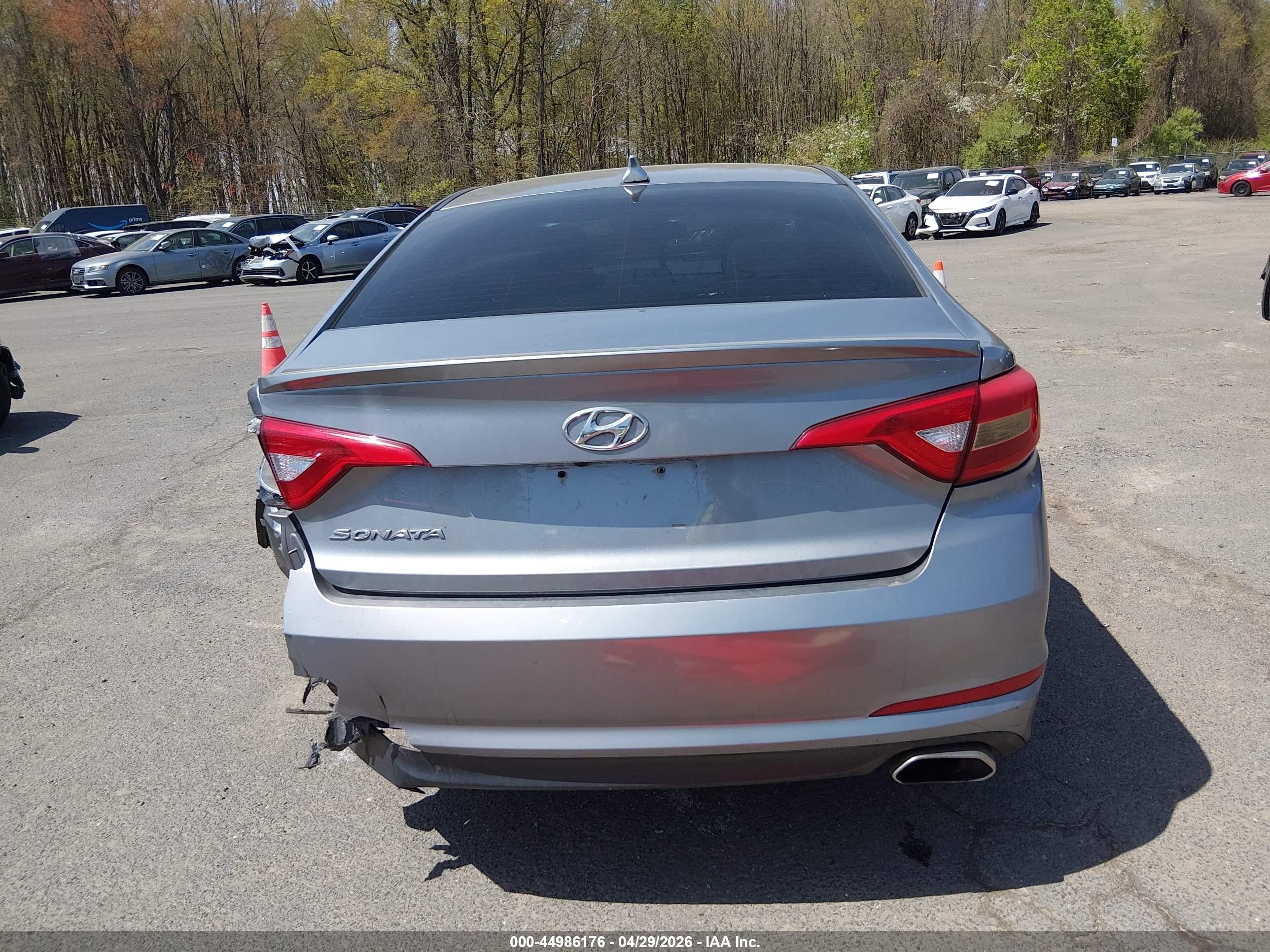 2016 Hyundai Sonata Se Серый vin: 5NPE24AF7GH297226