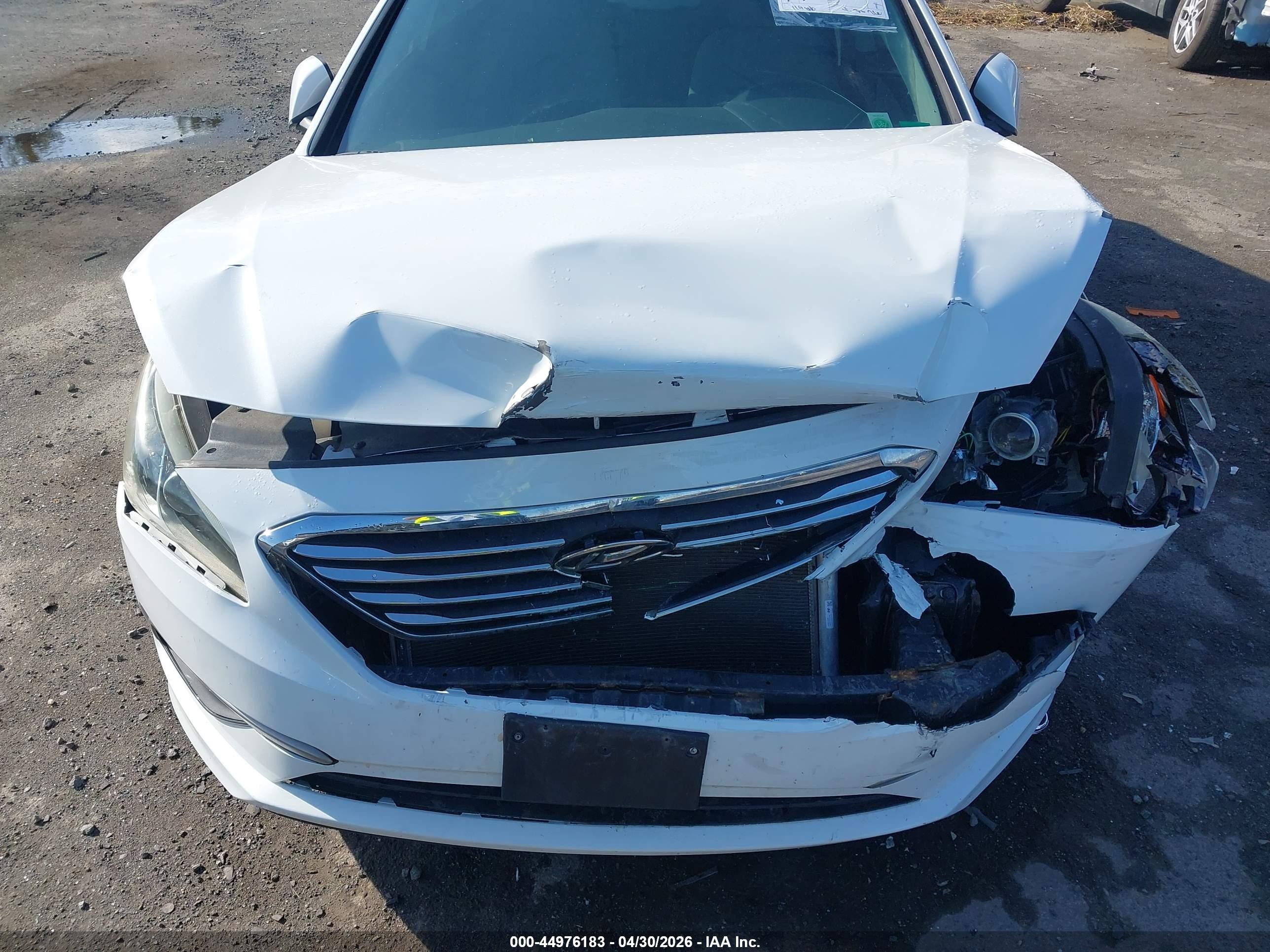 2016 Hyundai Sonata Se White vin: 5NPE24AF7GH301906