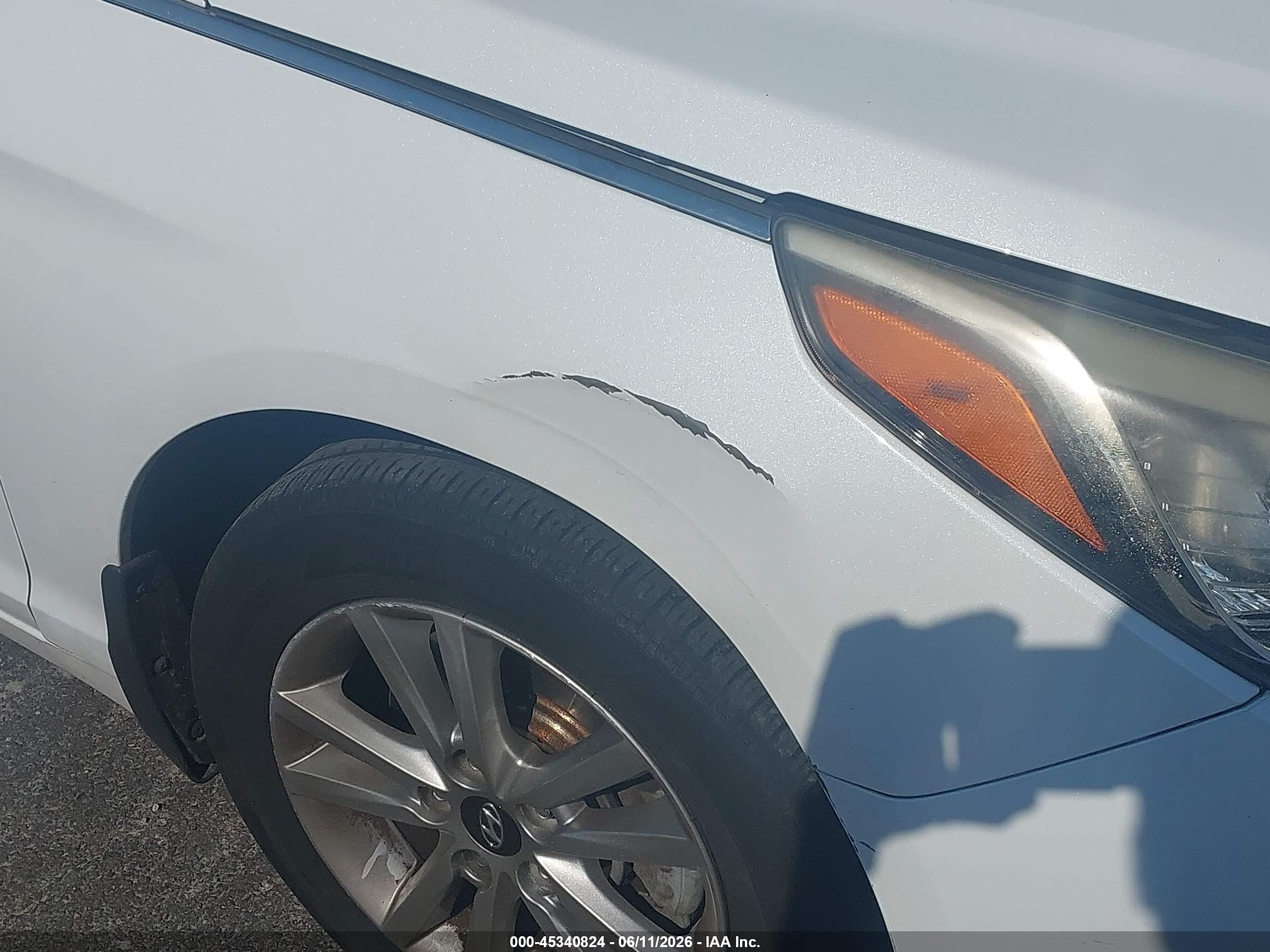 2016 Hyundai Sonata Se White vin: 5NPE24AF7GH326093