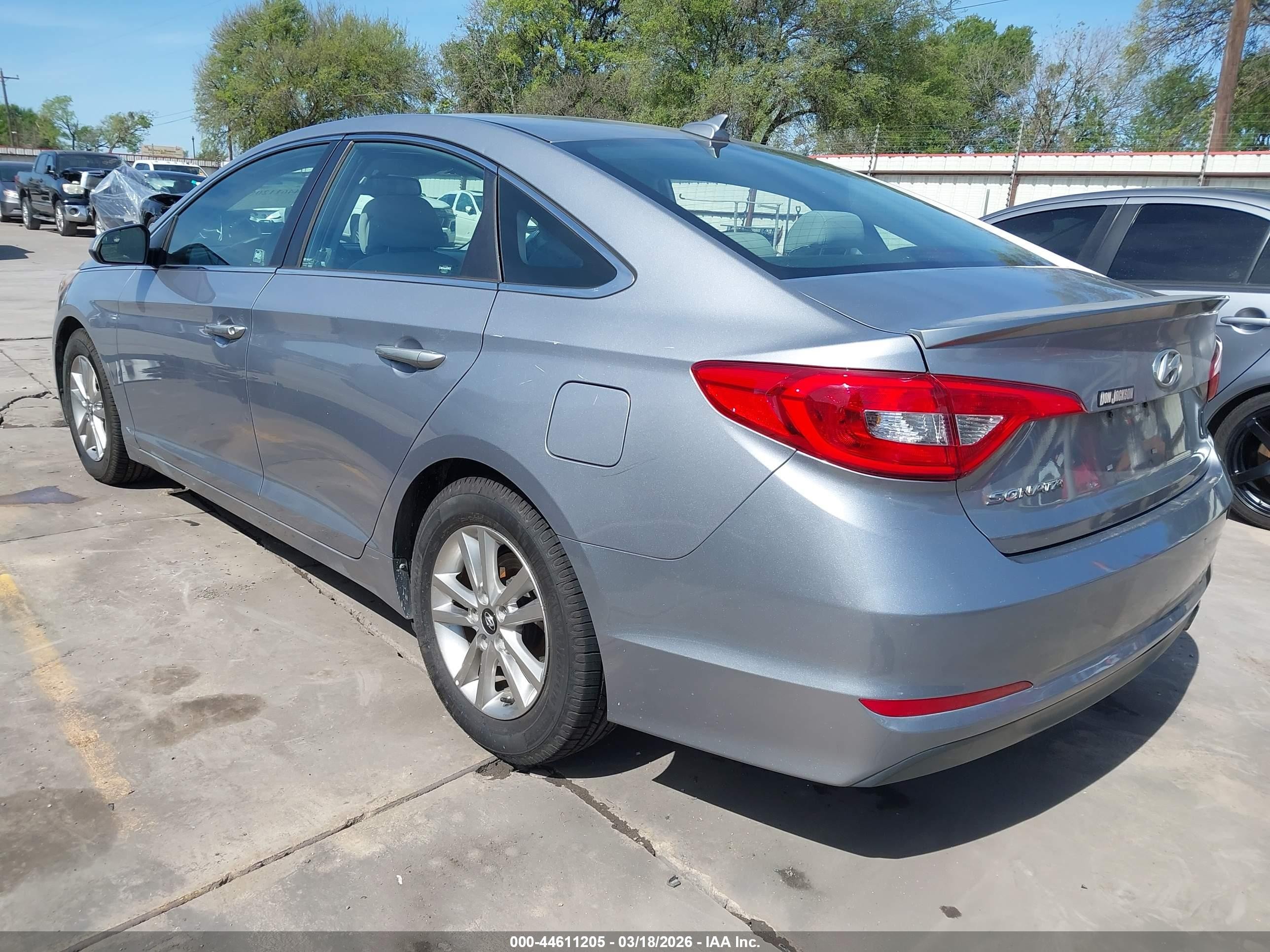 2016 Hyundai Sonata Se Gray vin: 5NPE24AF7GH333982