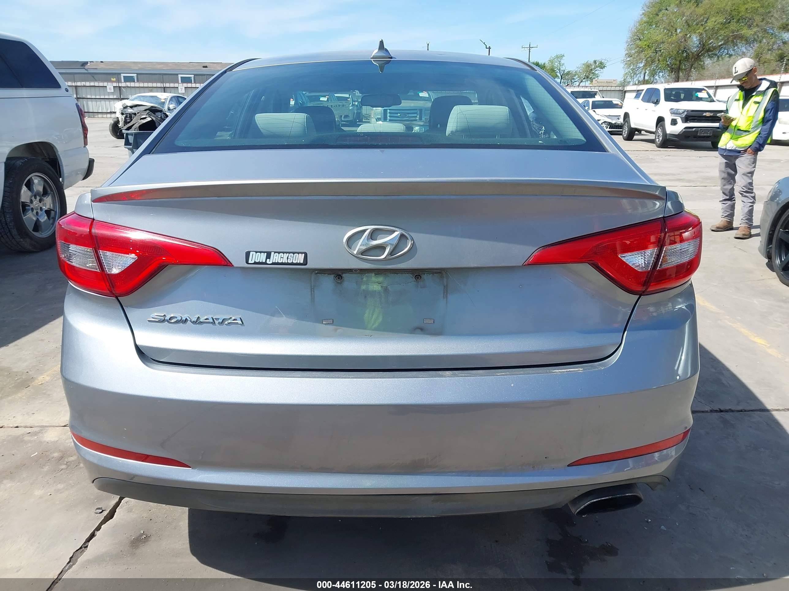 2016 Hyundai Sonata Se Gray vin: 5NPE24AF7GH333982