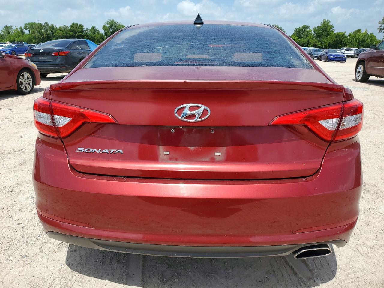 2016 Hyundai Sonata Se Red vin: 5NPE24AF7GH378176
