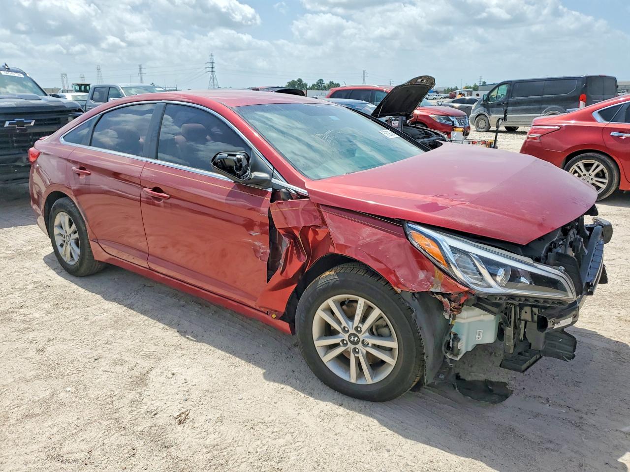 2016 Hyundai Sonata Se Red vin: 5NPE24AF7GH378176