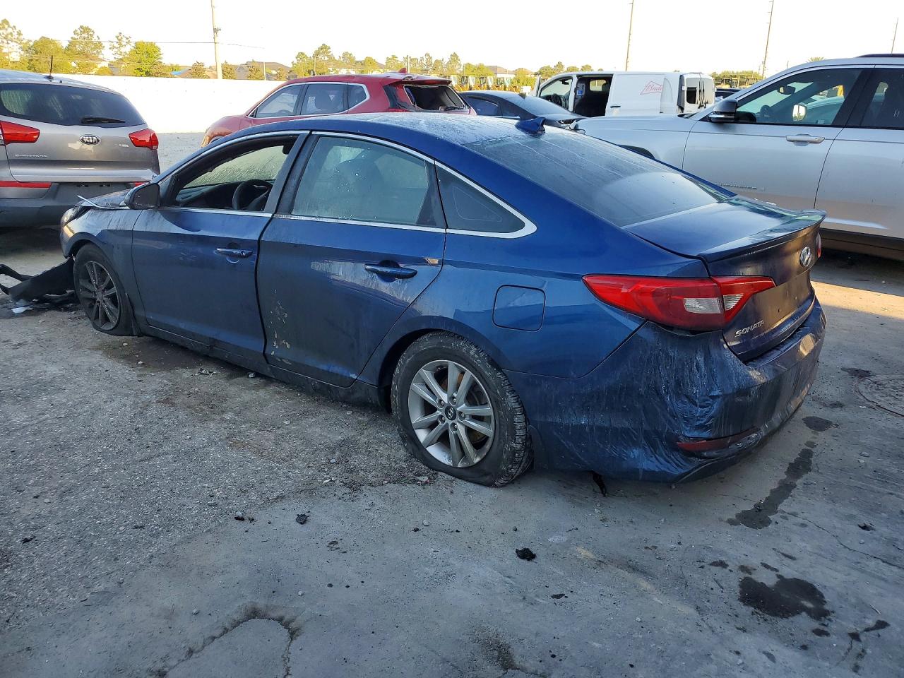 2016 Hyundai Sonata Se Синий vin: 5NPE24AF7GH381160