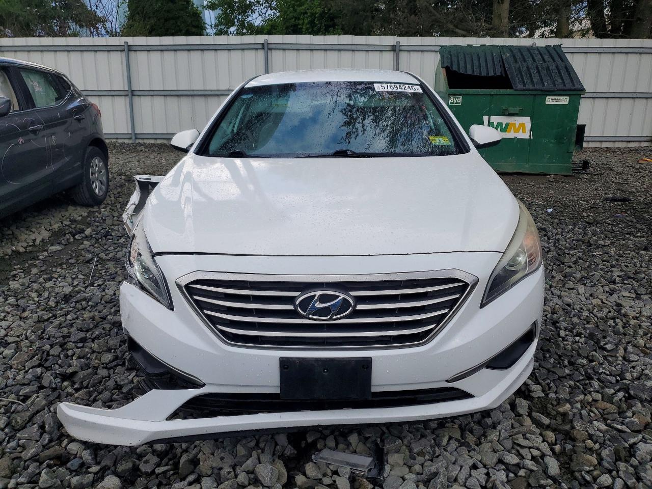 2016 Hyundai Sonata Se White vin: 5NPE24AF7GH404016