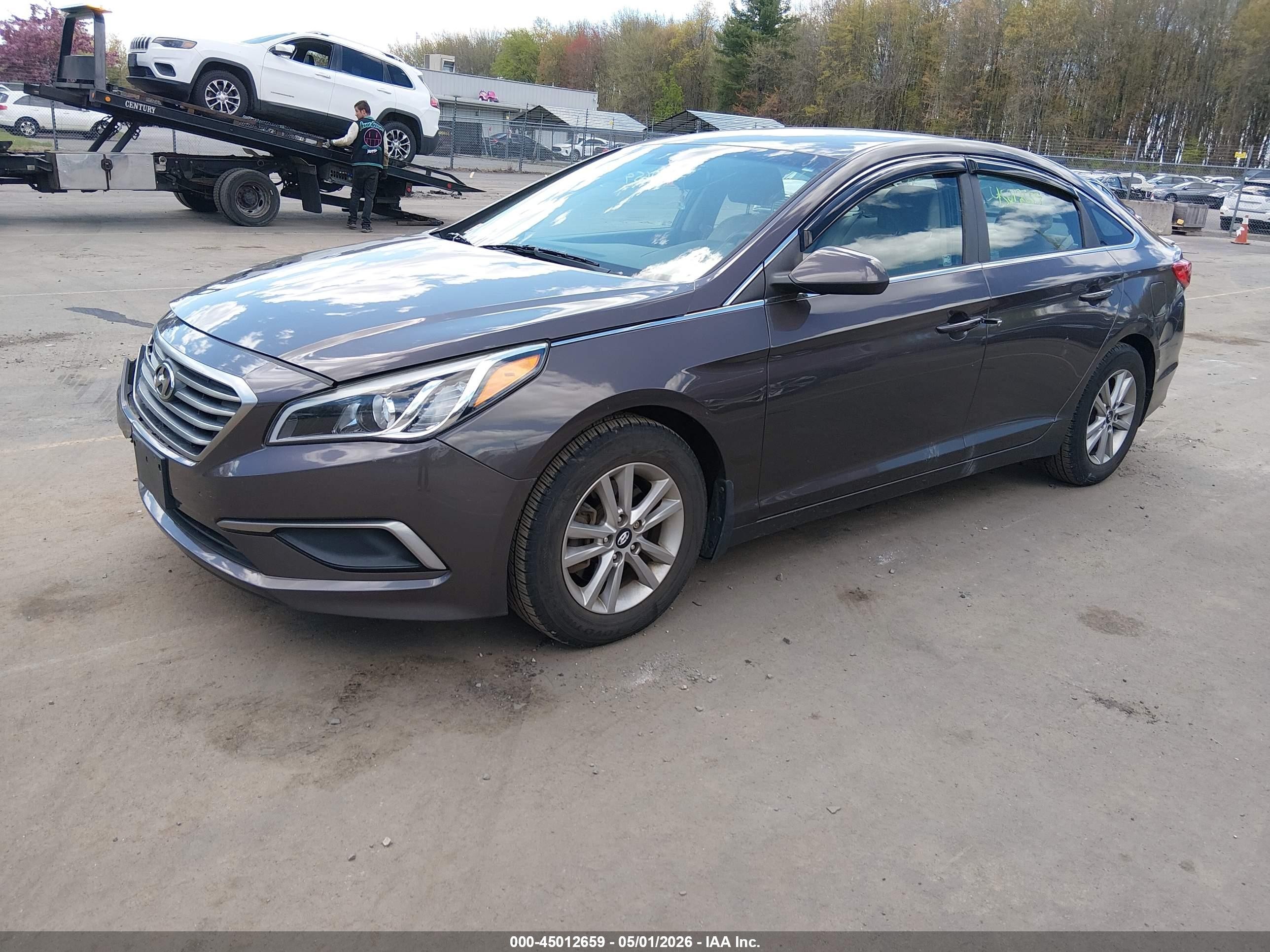 2017 Hyundai Sonata Se Brown vin: 5NPE24AF7HH438247