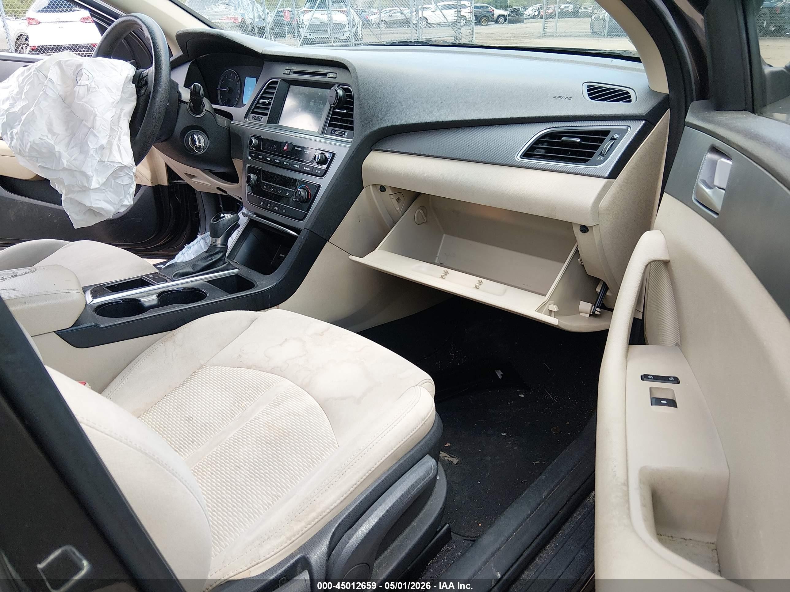 2017 Hyundai Sonata Se Brown vin: 5NPE24AF7HH438247