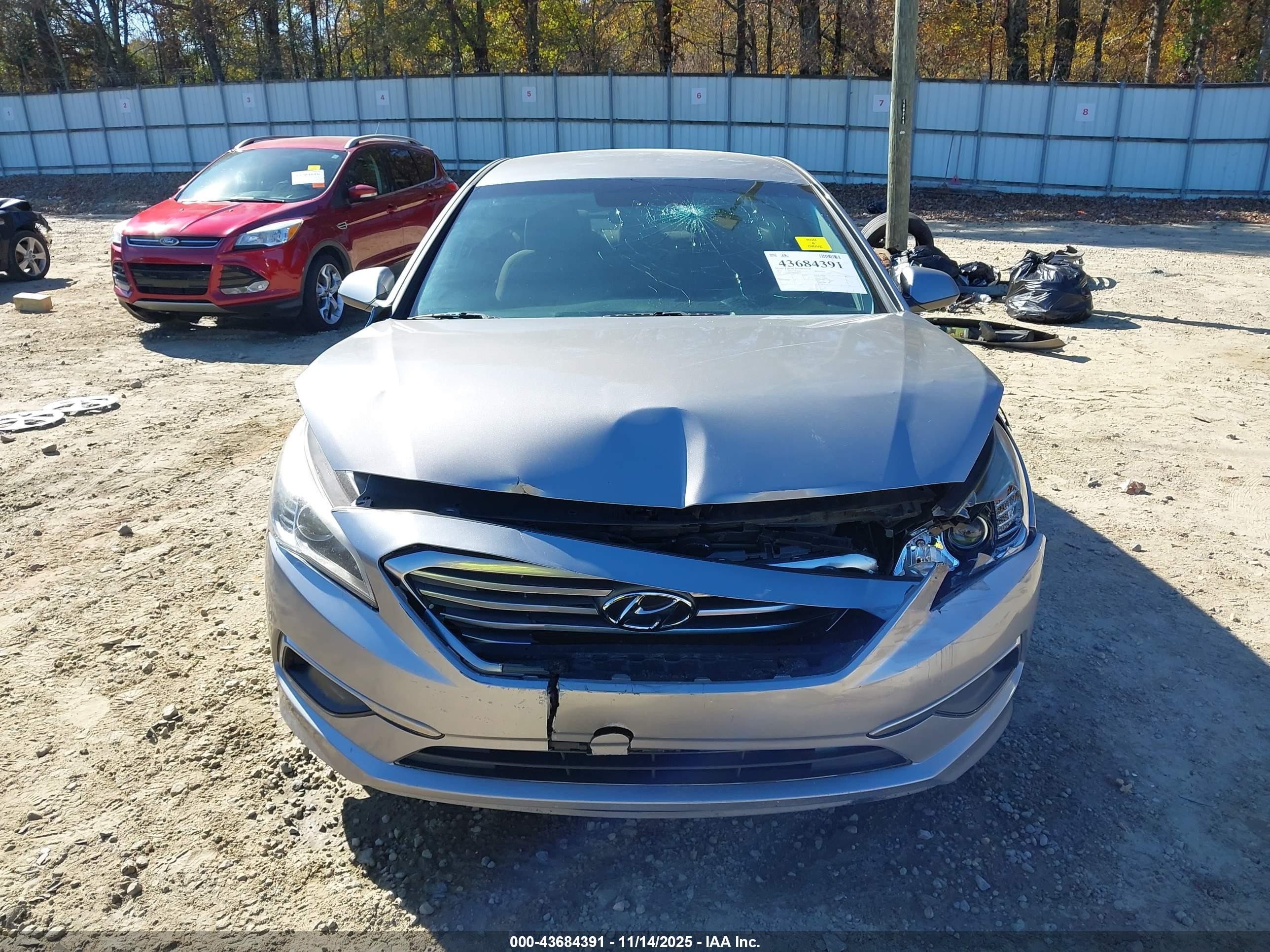 2017 Hyundai Sonata   Gray vin: 5NPE24AF7HH458157