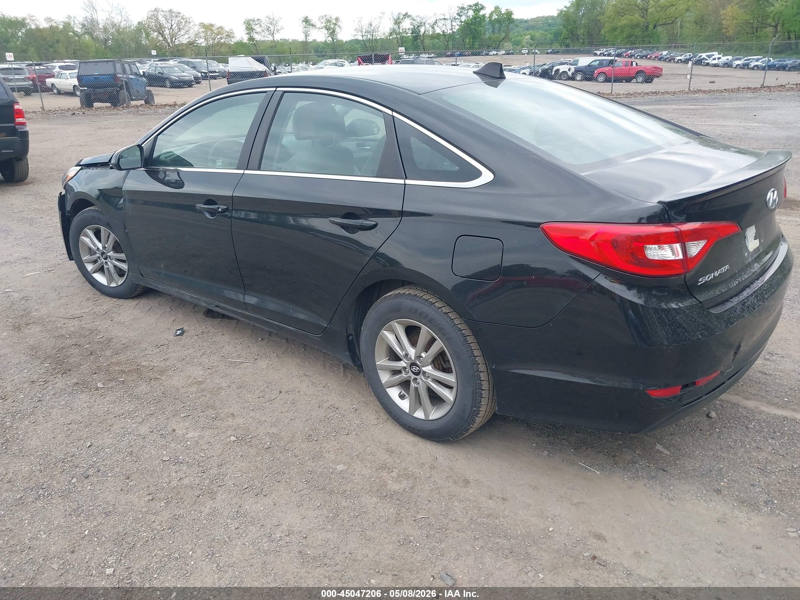 2017 Hyundai Sonata Se Black vin: 5NPE24AF7HH463195