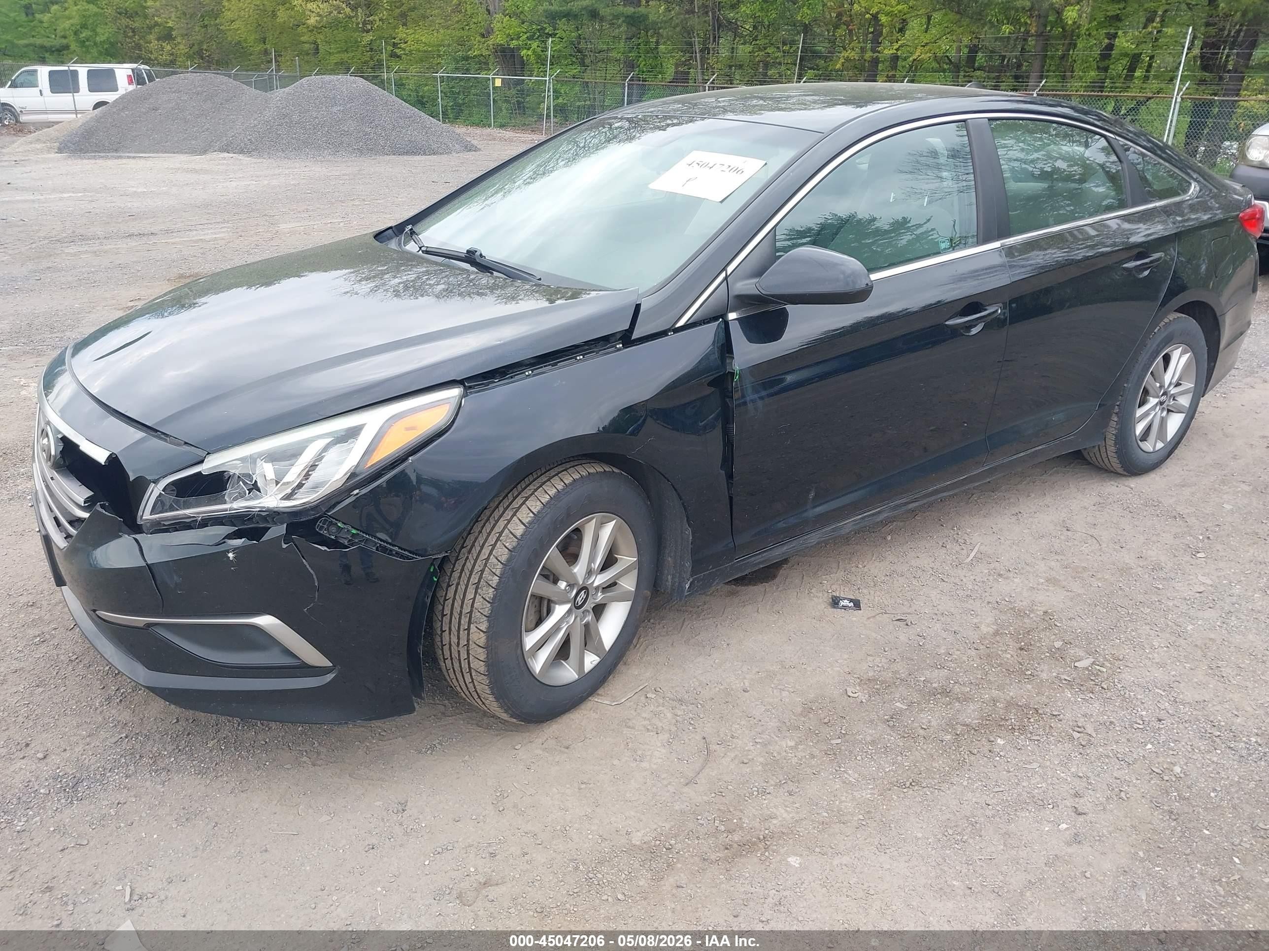 2017 Hyundai Sonata Se Black vin: 5NPE24AF7HH463195