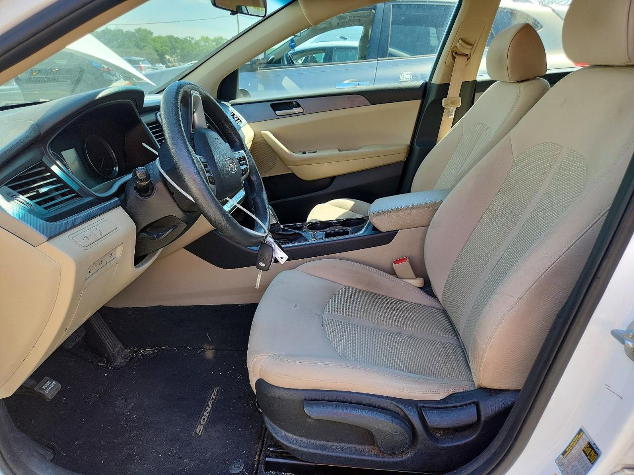 2019 Hyundai Sonata Se White vin: 5NPE24AF7KH754447