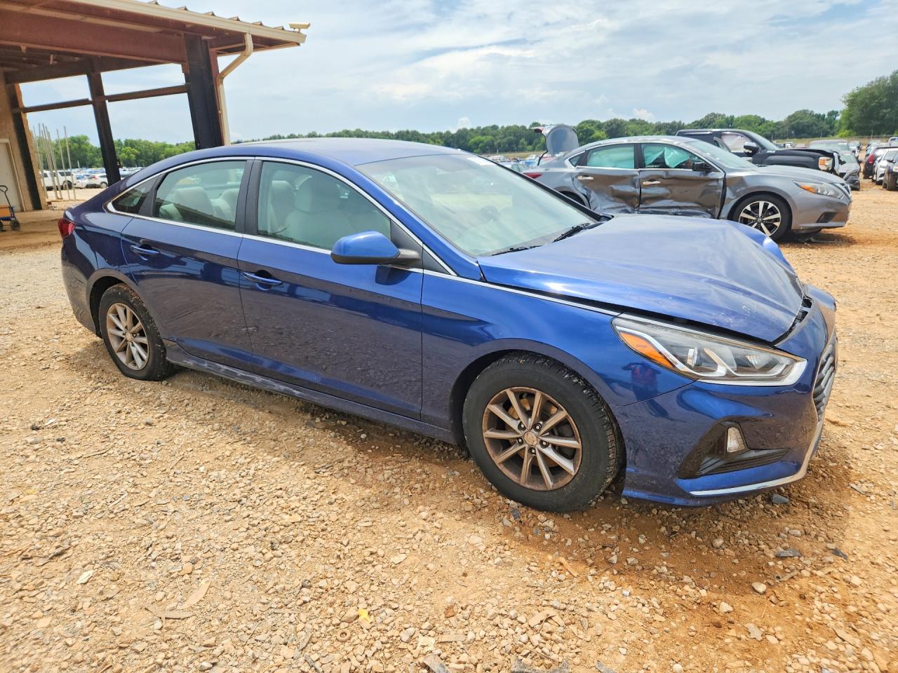 2019 Hyundai Sonata Blue vin: 5NPE24AF7KH772575