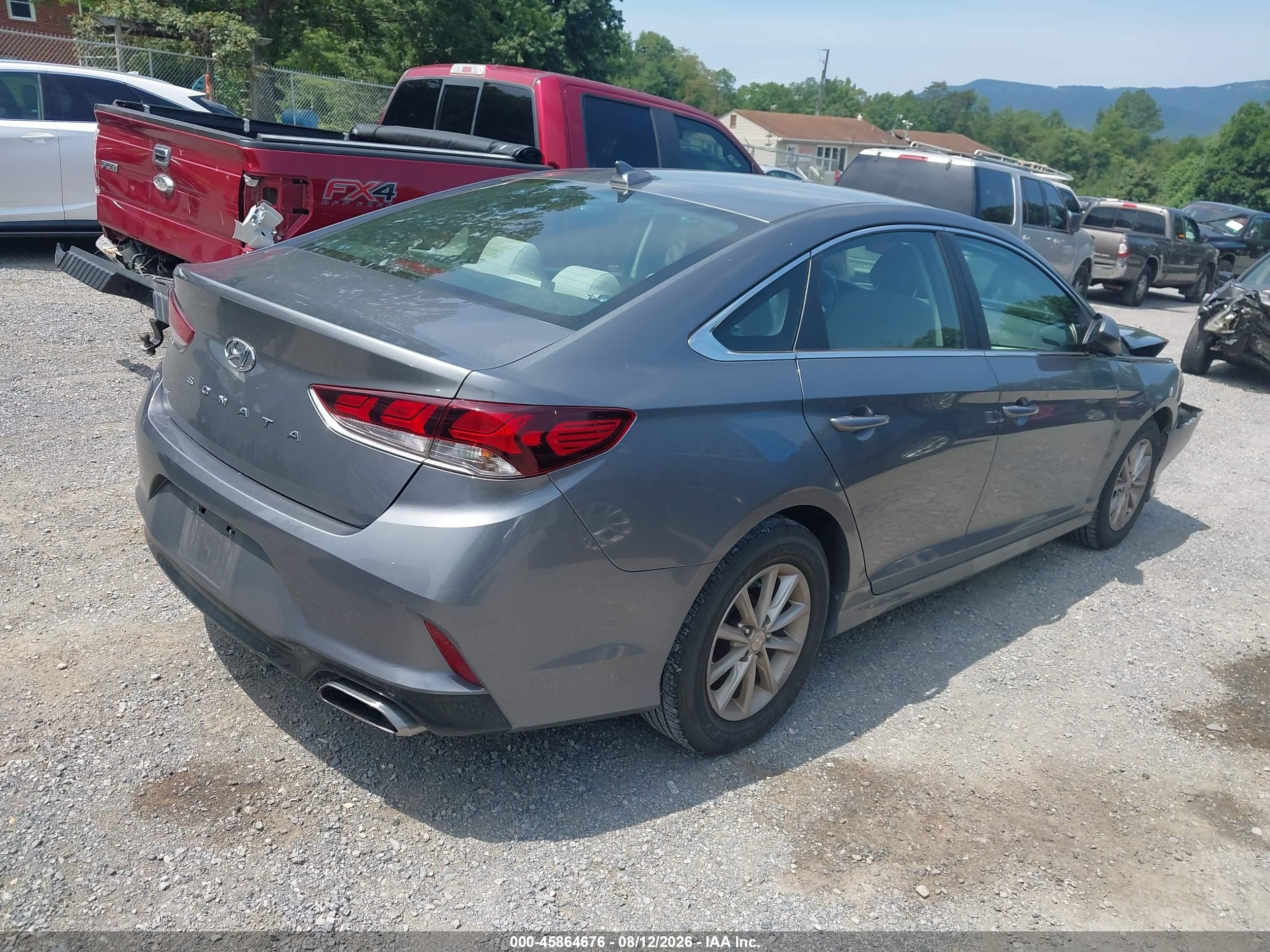 2019 Hyundai Sonata Se Gray vin: 5NPE24AF7KH786329
