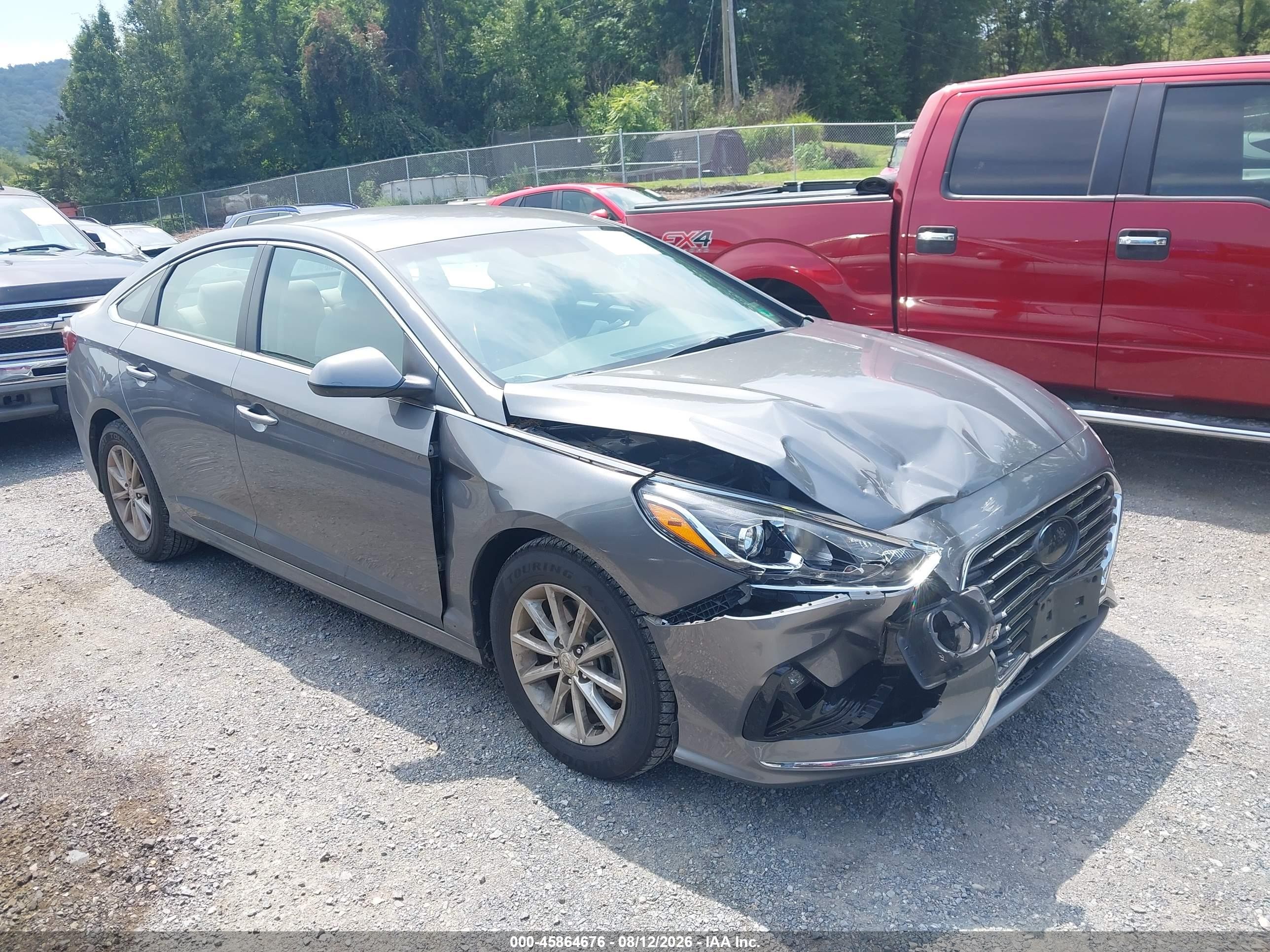 2019 Hyundai Sonata Se Gray vin: 5NPE24AF7KH786329
