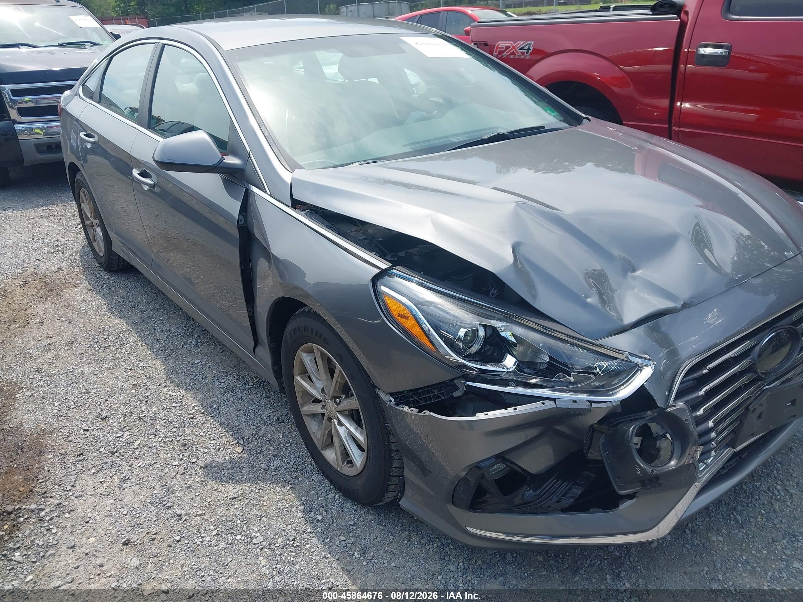 2019 Hyundai Sonata Se Gray vin: 5NPE24AF7KH786329