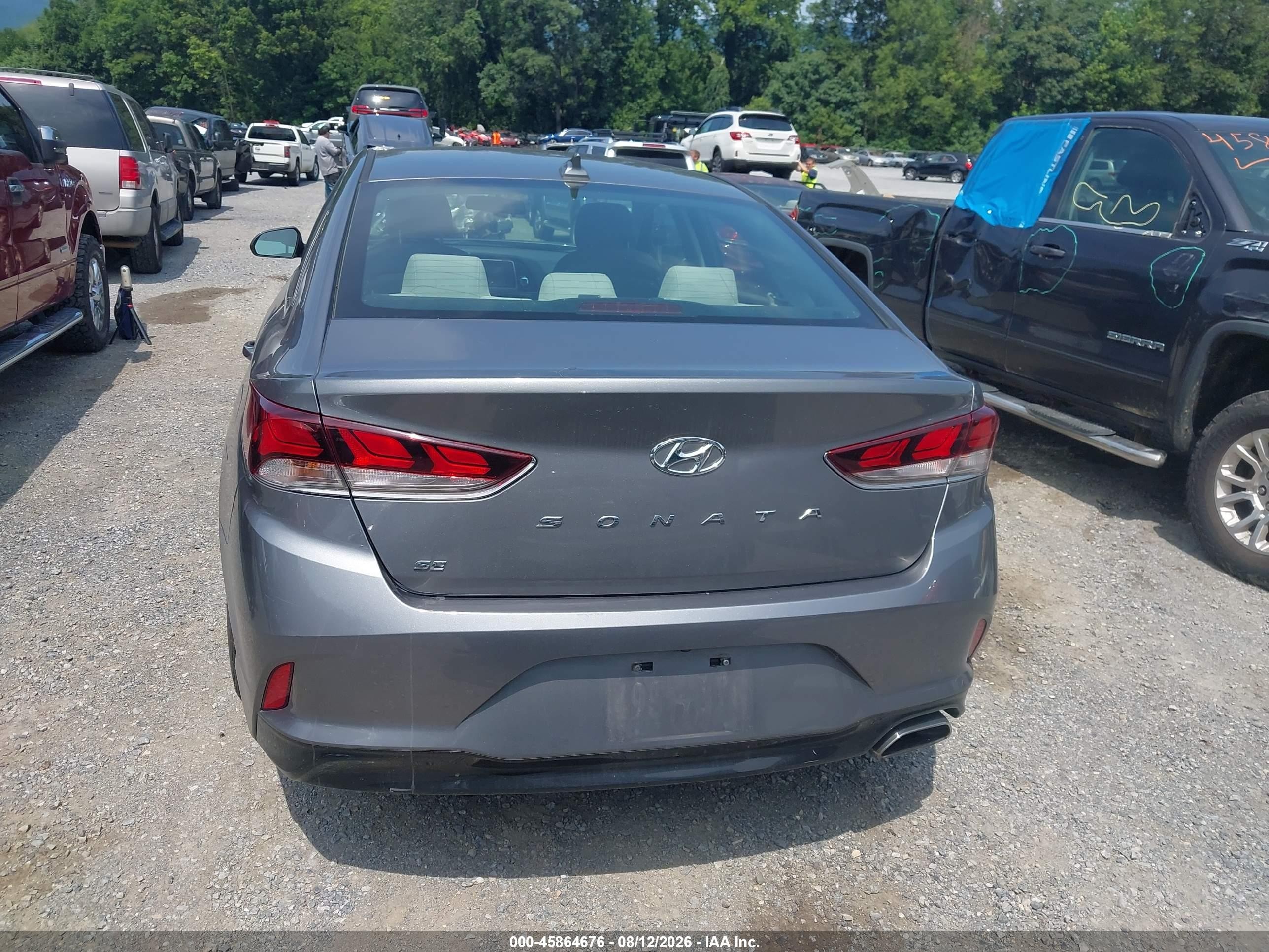 2019 Hyundai Sonata Se Gray vin: 5NPE24AF7KH786329