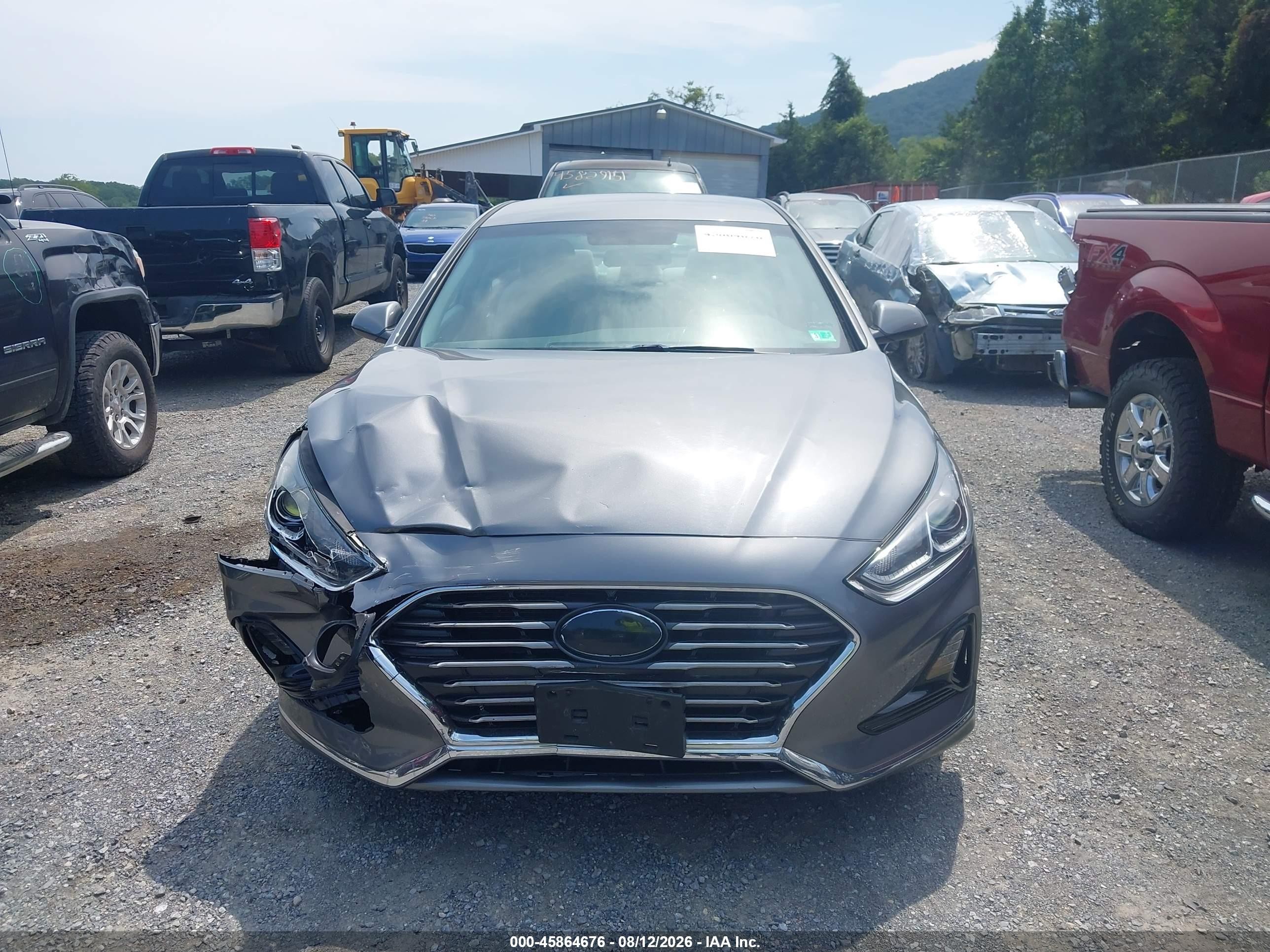 2019 Hyundai Sonata Se Gray vin: 5NPE24AF7KH786329