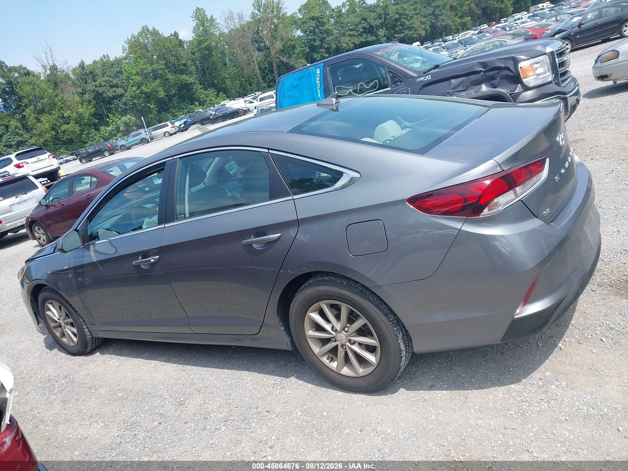 2019 Hyundai Sonata Se Gray vin: 5NPE24AF7KH786329