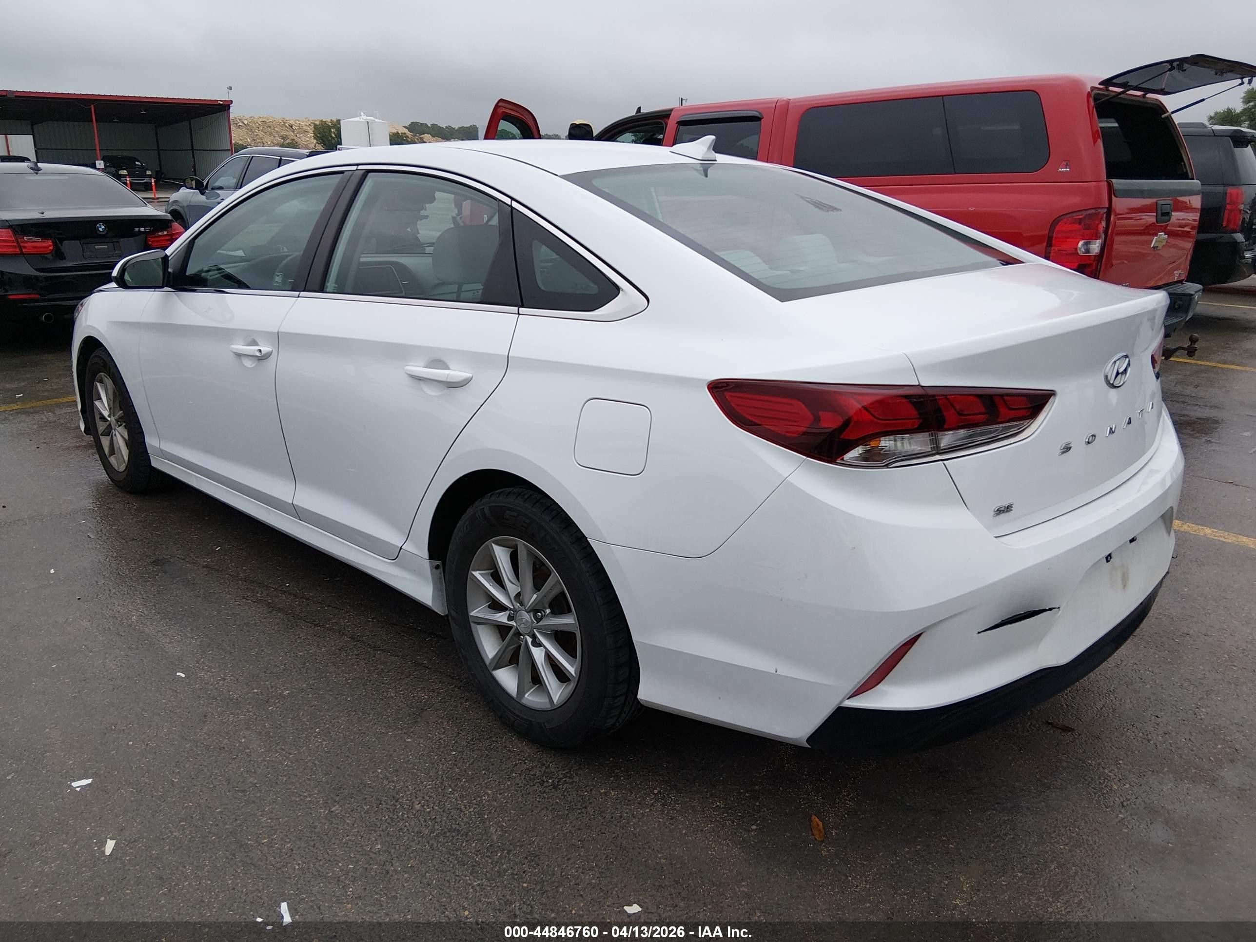 2019 Hyundai Sonata Se White vin: 5NPE24AF7KH800844