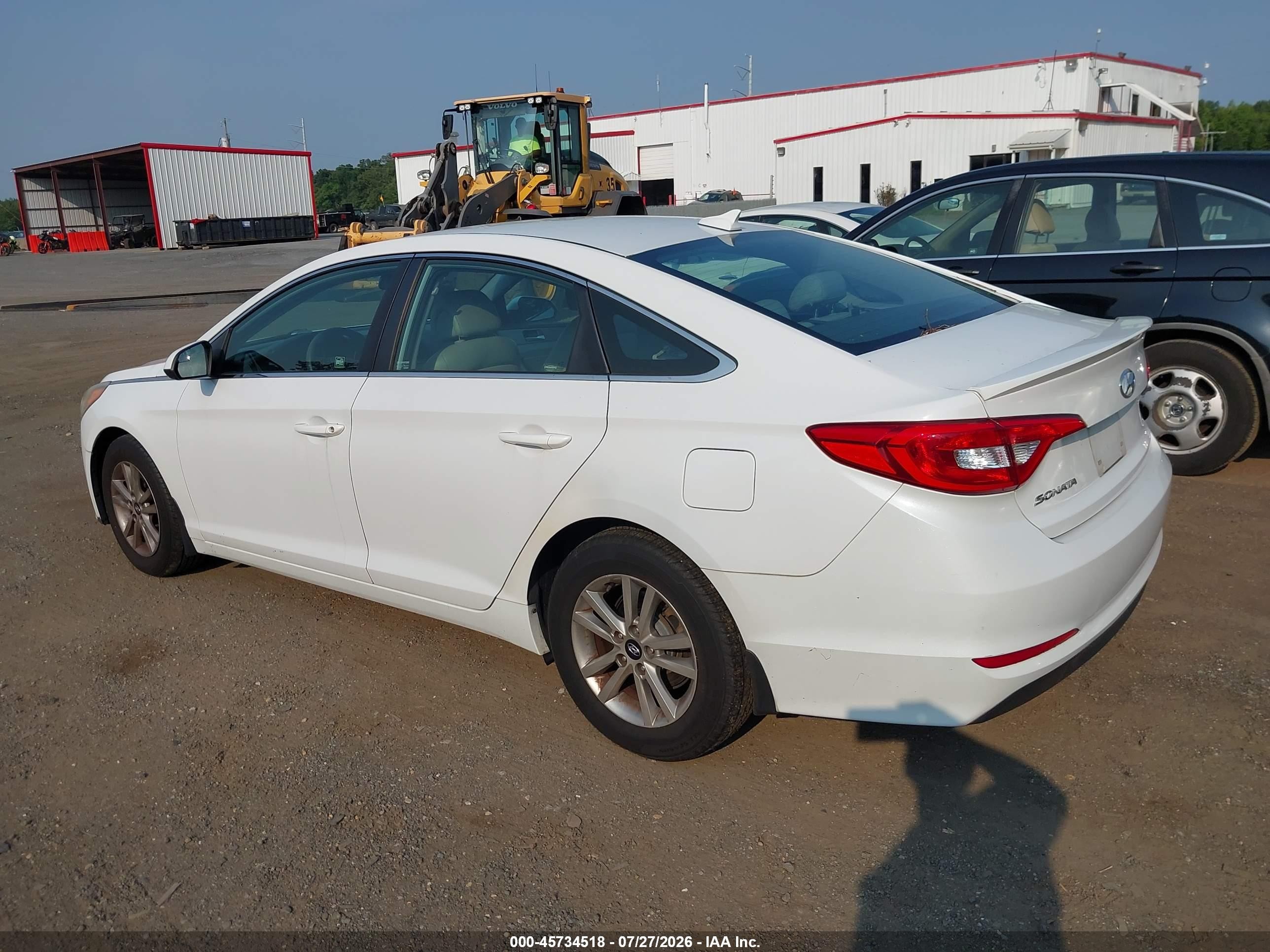 2015 Hyundai Sonata Se White vin: 5NPE24AF8FH001760