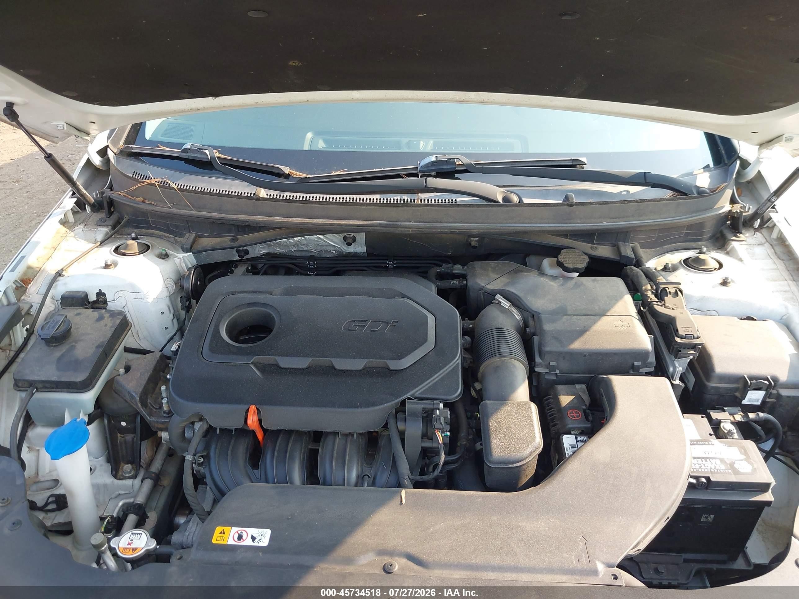 2015 Hyundai Sonata Se White vin: 5NPE24AF8FH001760