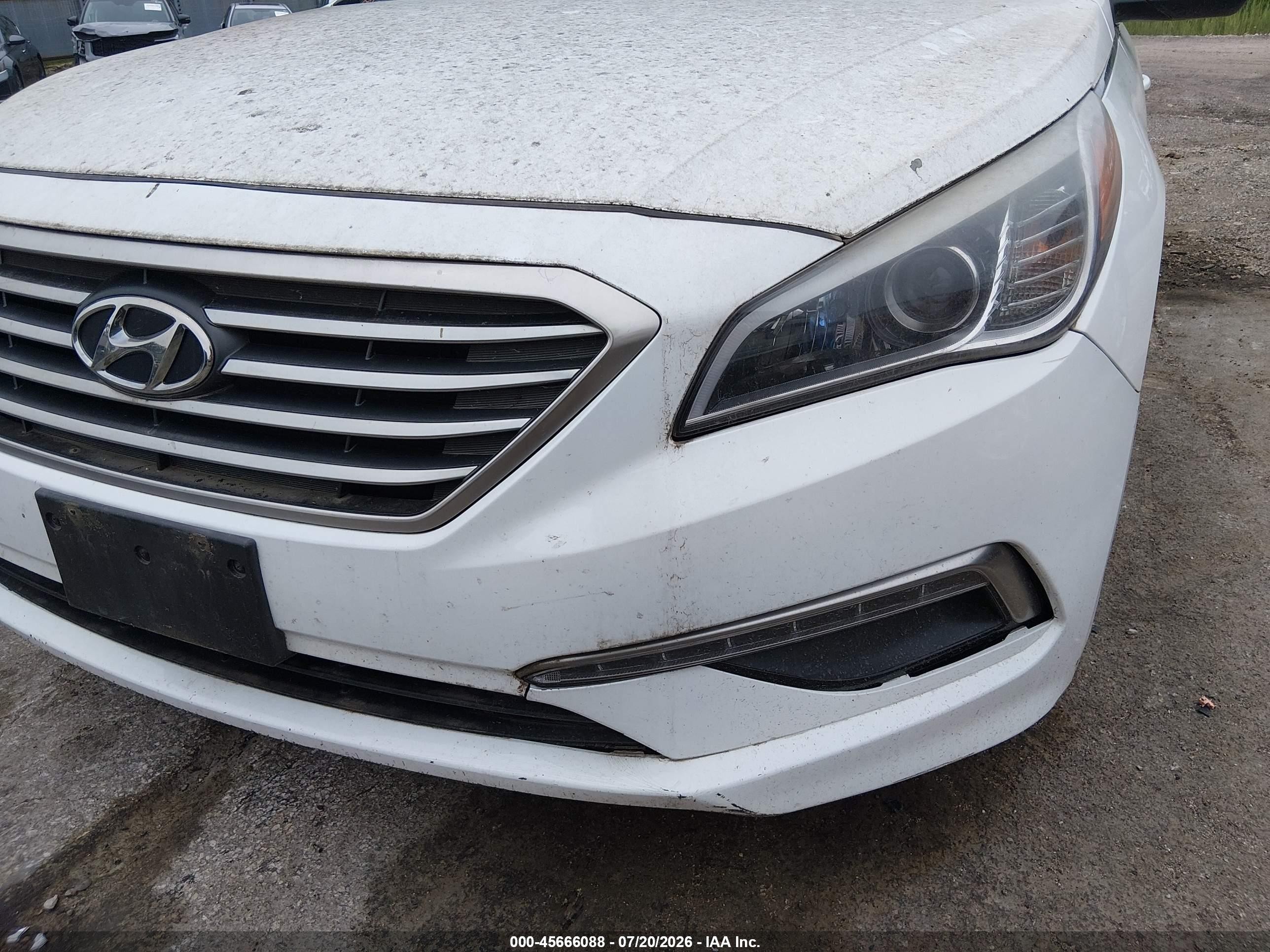 2015 Hyundai Sonata Se Белый vin: 5NPE24AF8FH012418