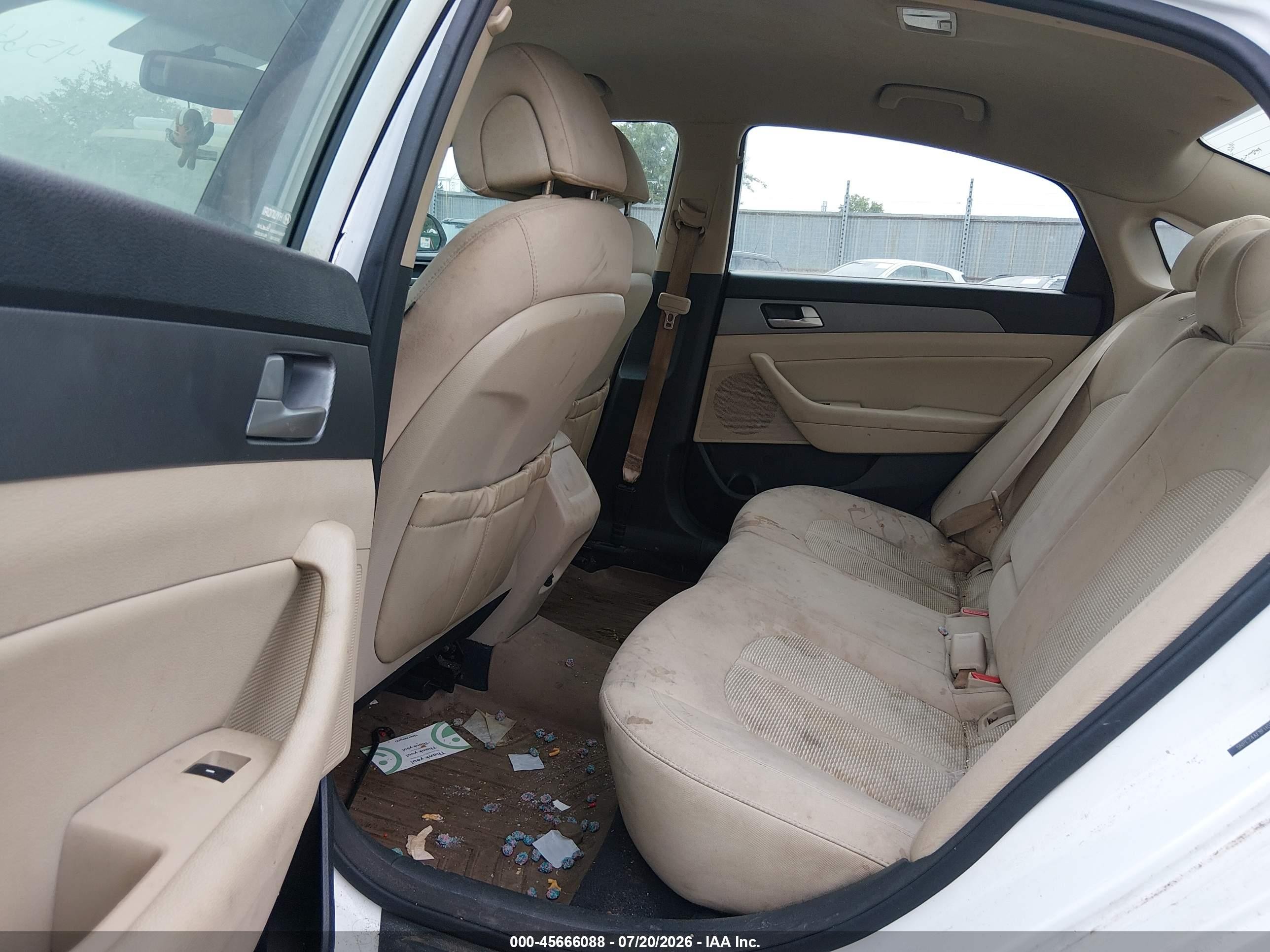 2015 Hyundai Sonata Se Белый vin: 5NPE24AF8FH012418