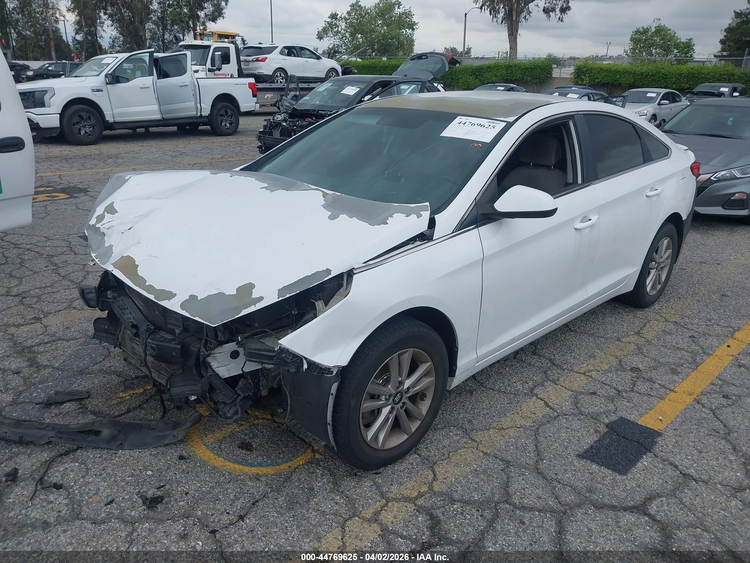 2015 Hyundai Sonata Se White vin: 5NPE24AF8FH014105