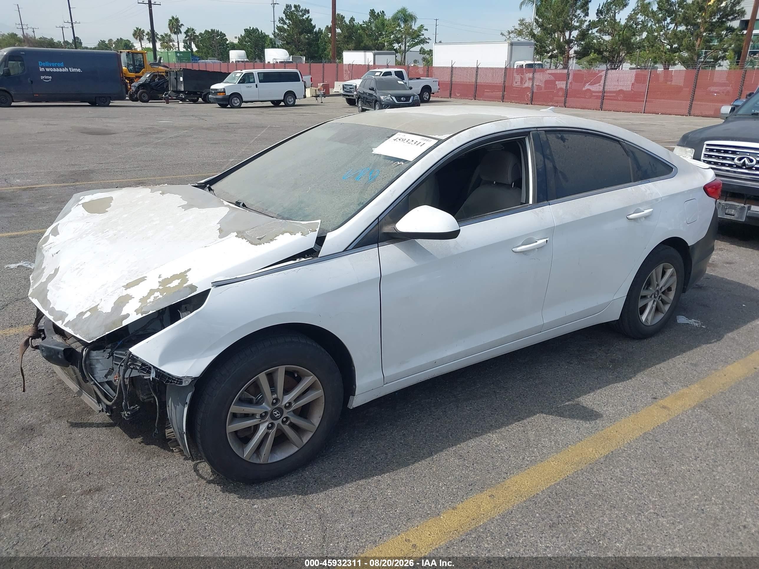 2015 Hyundai Sonata Se White vin: 5NPE24AF8FH014105