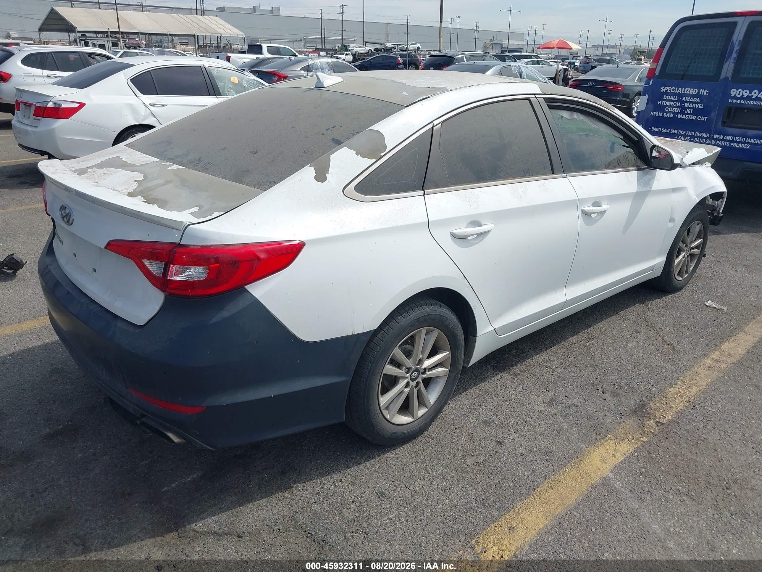 2015 Hyundai Sonata Se White vin: 5NPE24AF8FH014105