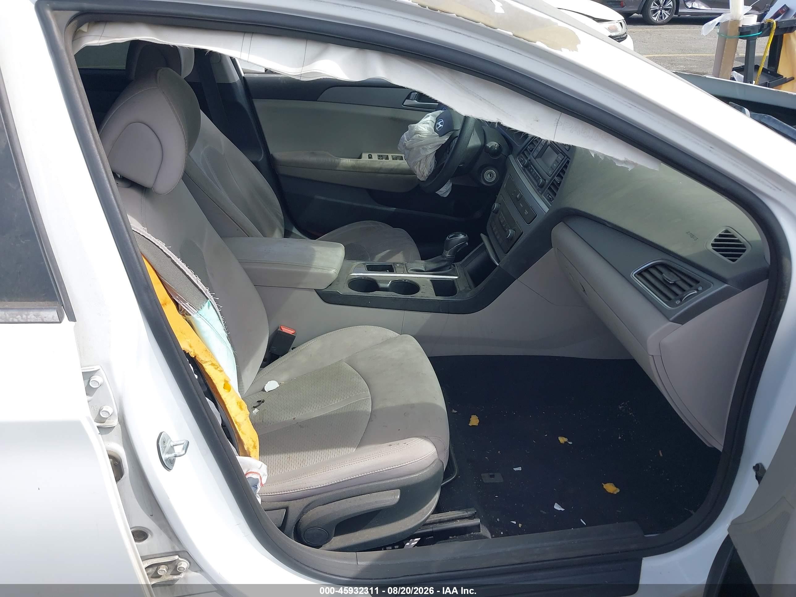 2015 Hyundai Sonata Se White vin: 5NPE24AF8FH014105