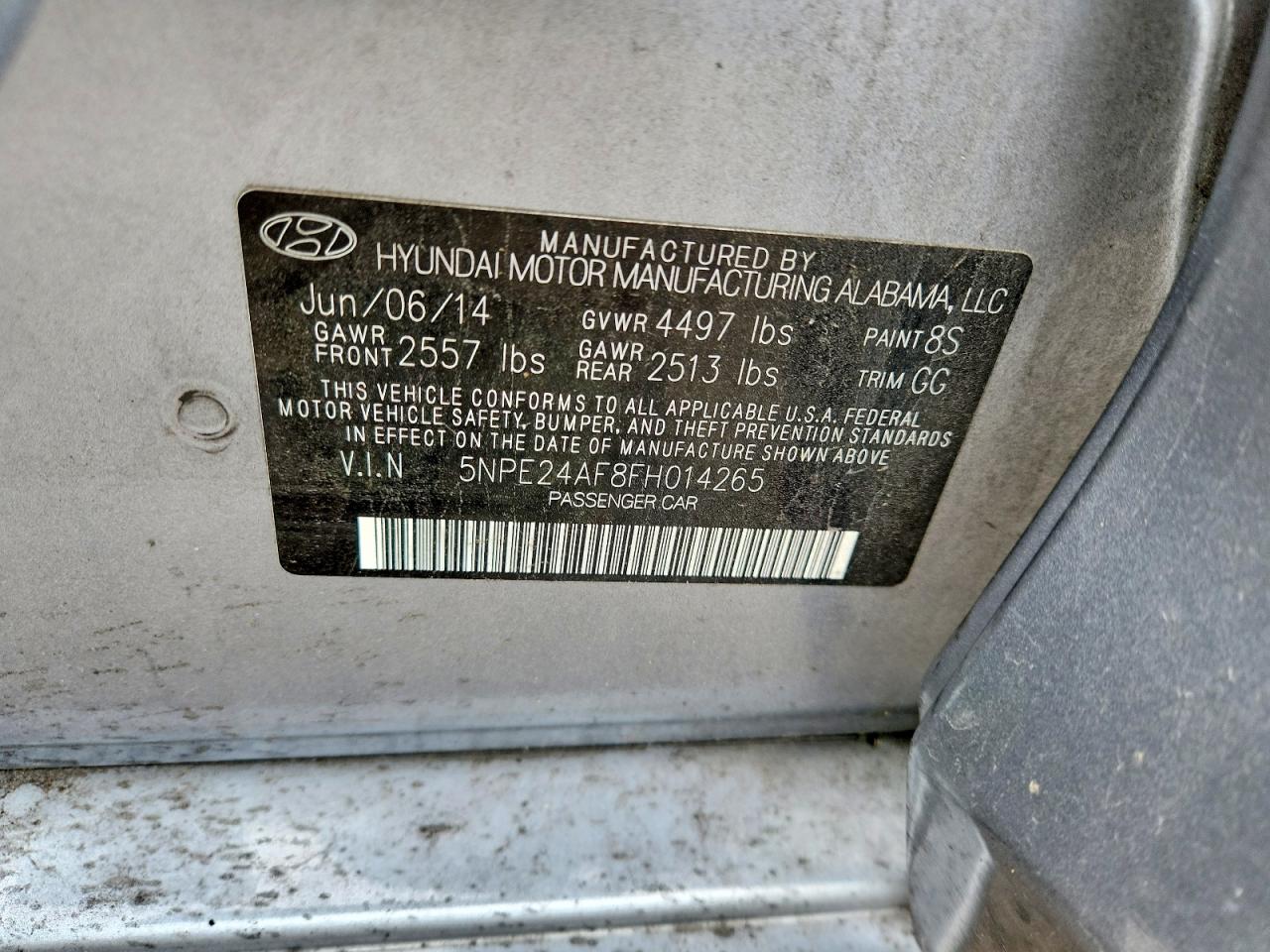 2015 Hyundai Sonata Se Серебряный vin: 5NPE24AF8FH014265
