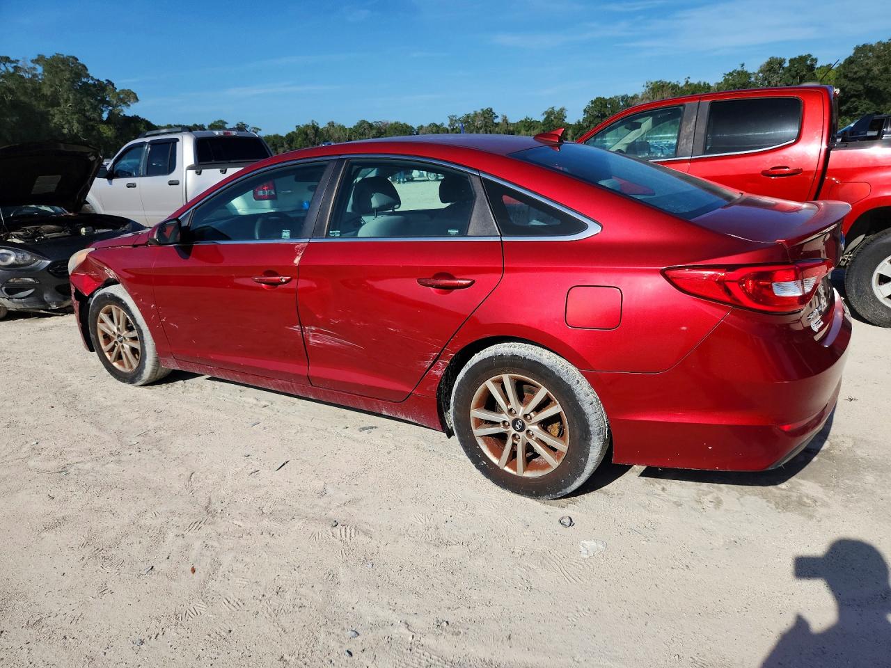 2015 Hyundai Sonata Se Red vin: 5NPE24AF8FH032975