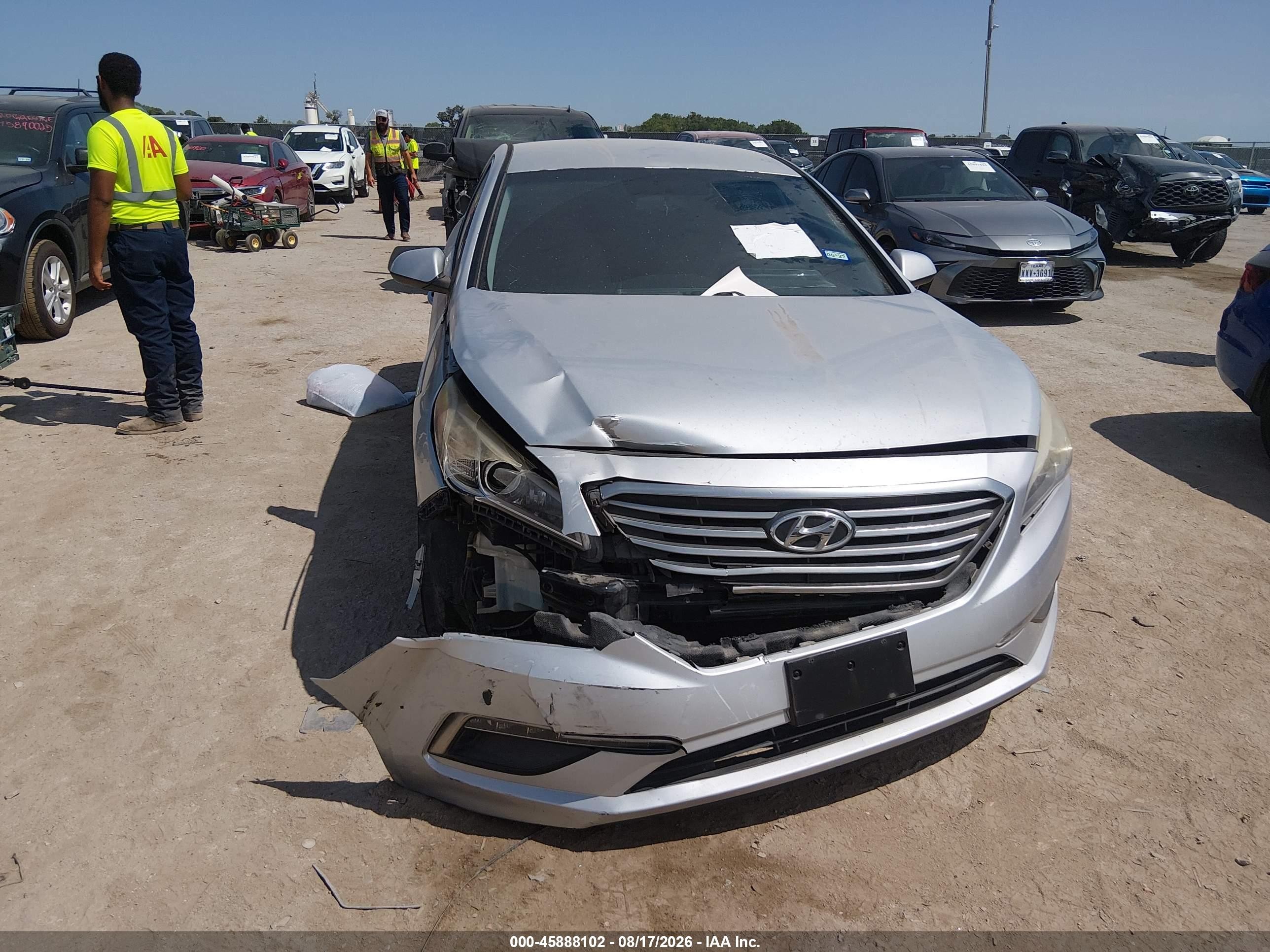 2015 Hyundai Sonata Se Silver vin: 5NPE24AF8FH045855