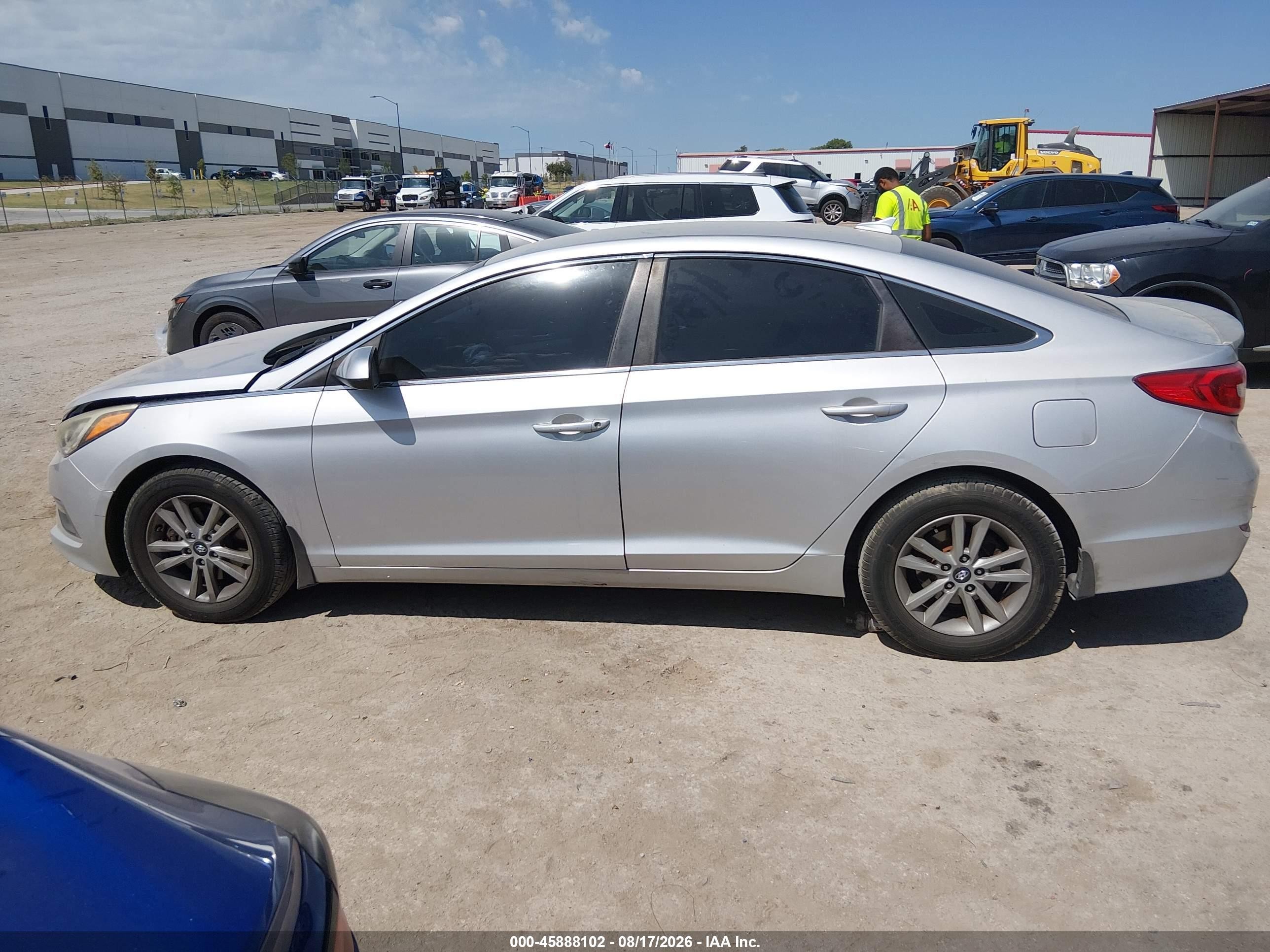 2015 Hyundai Sonata Se Silver vin: 5NPE24AF8FH045855