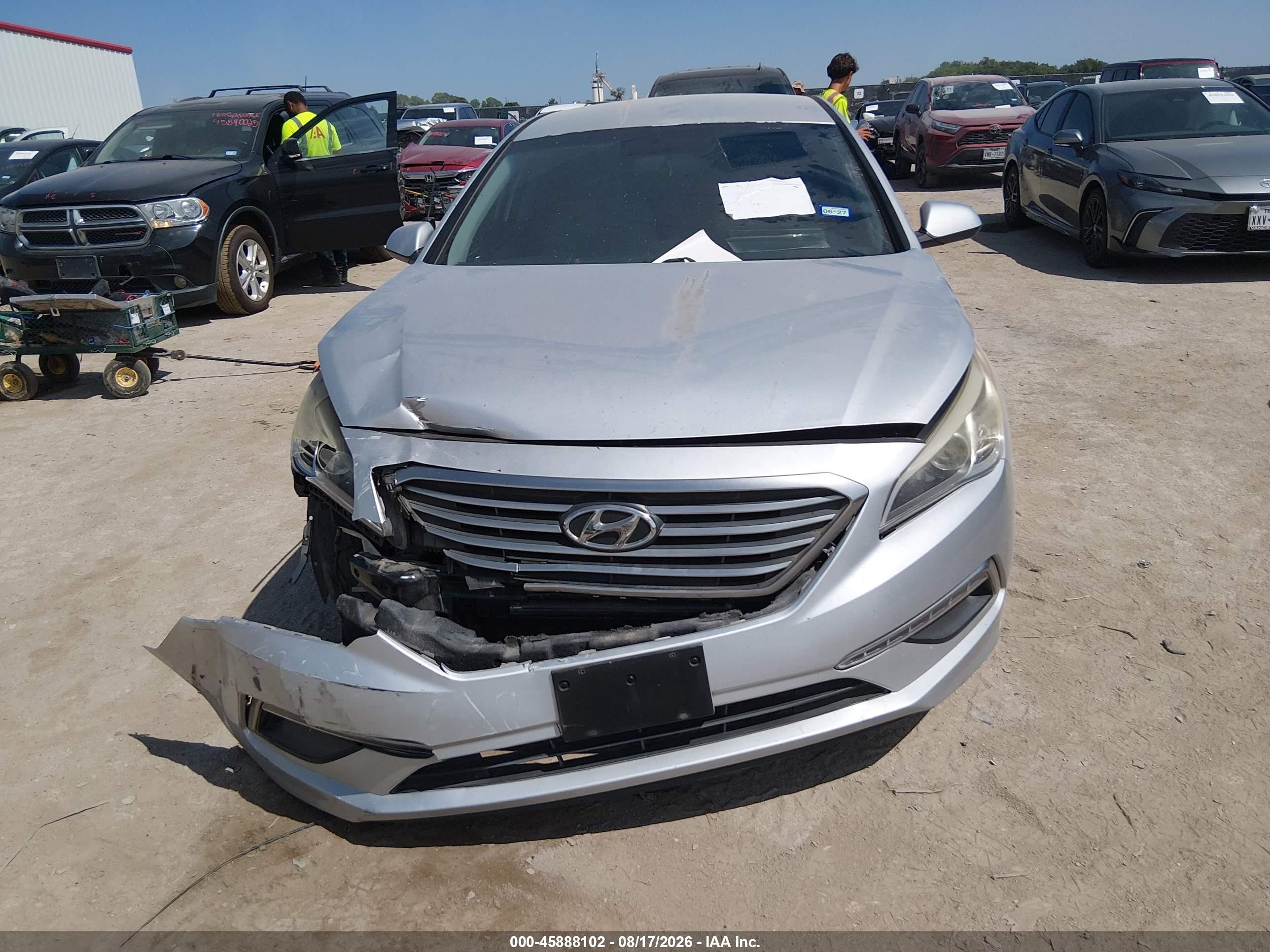 2015 Hyundai Sonata Se Silver vin: 5NPE24AF8FH045855