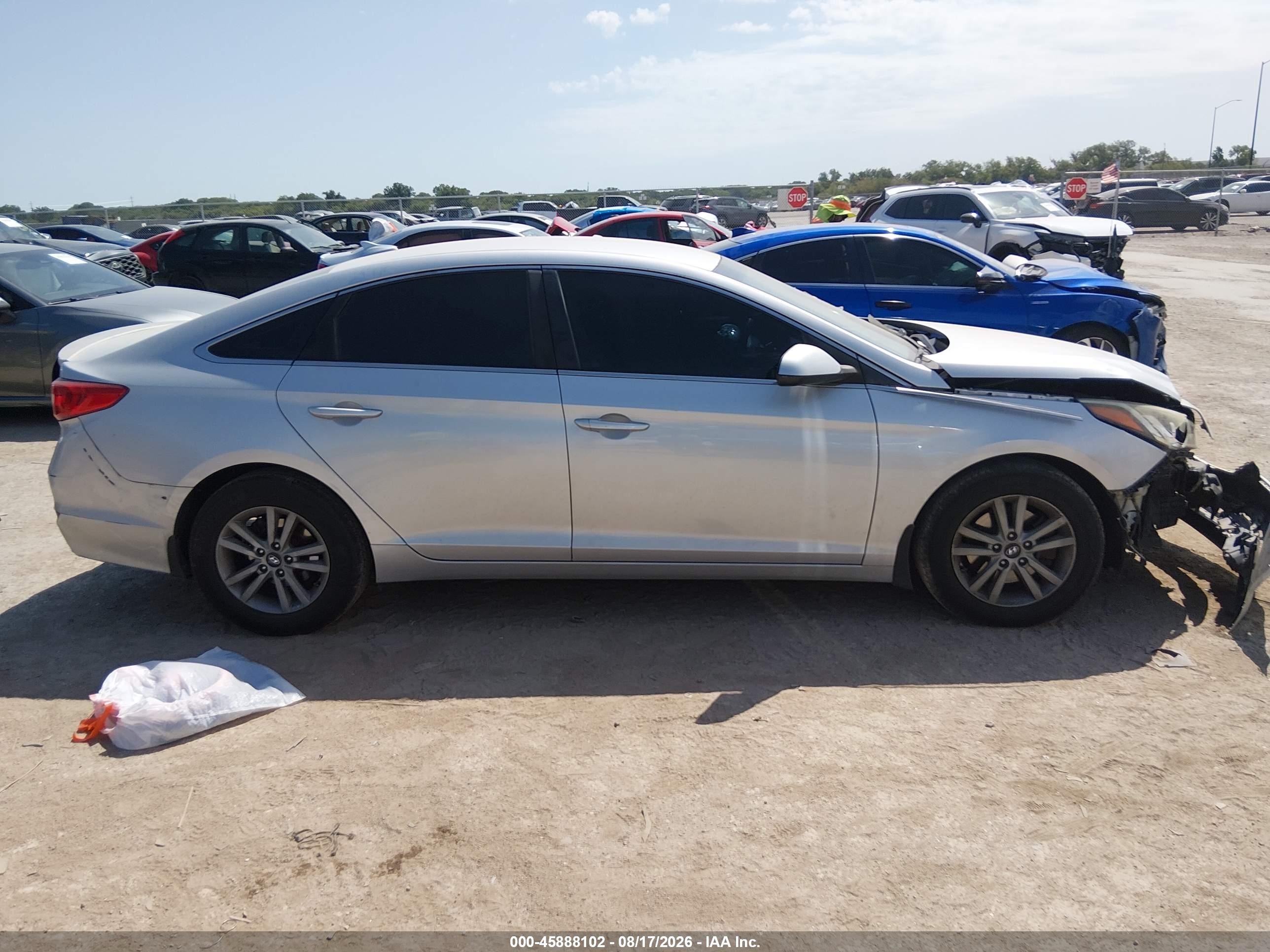 2015 Hyundai Sonata Se Silver vin: 5NPE24AF8FH045855