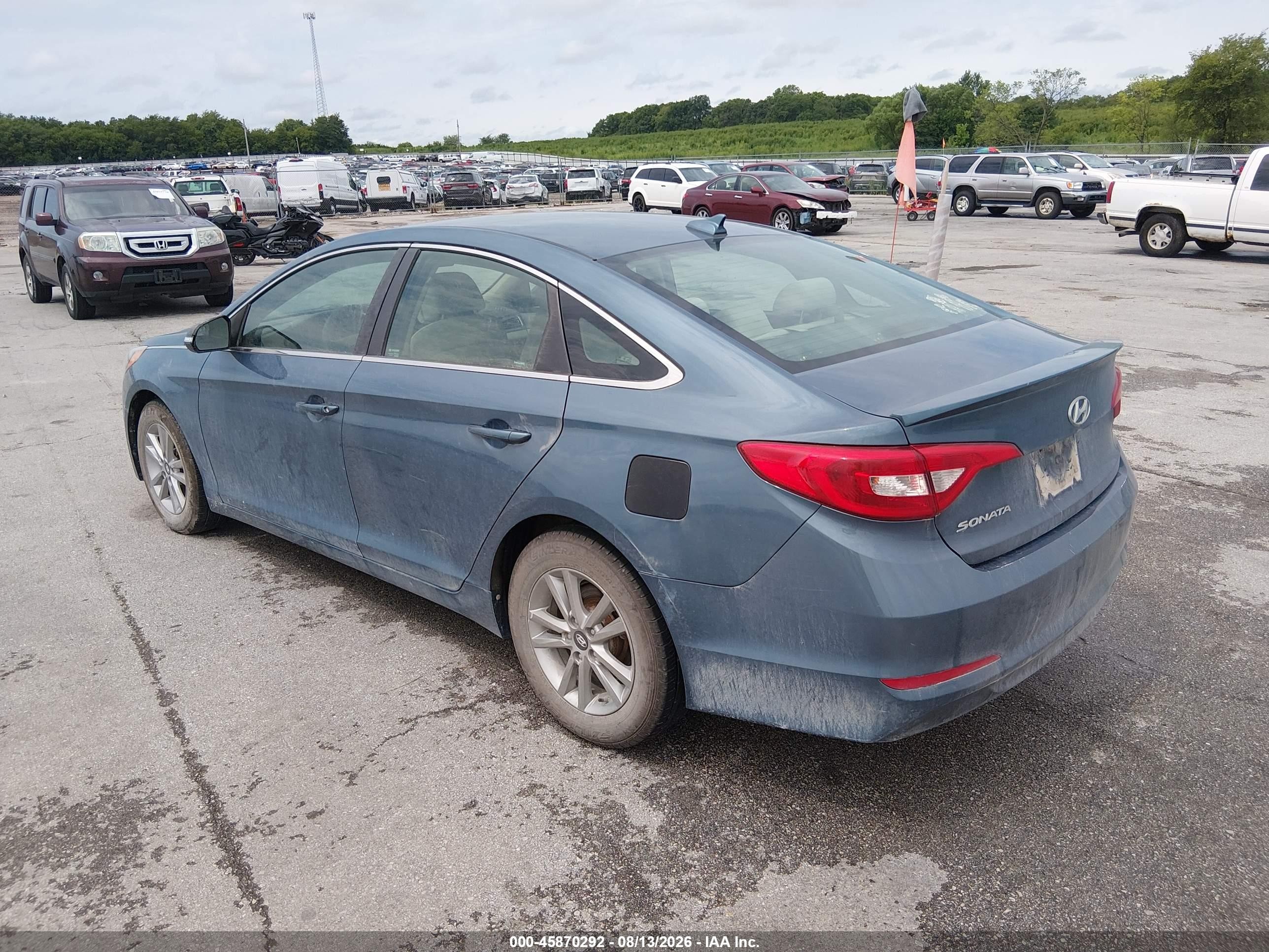 2015 Hyundai Sonata Se Blue vin: 5NPE24AF8FH048674