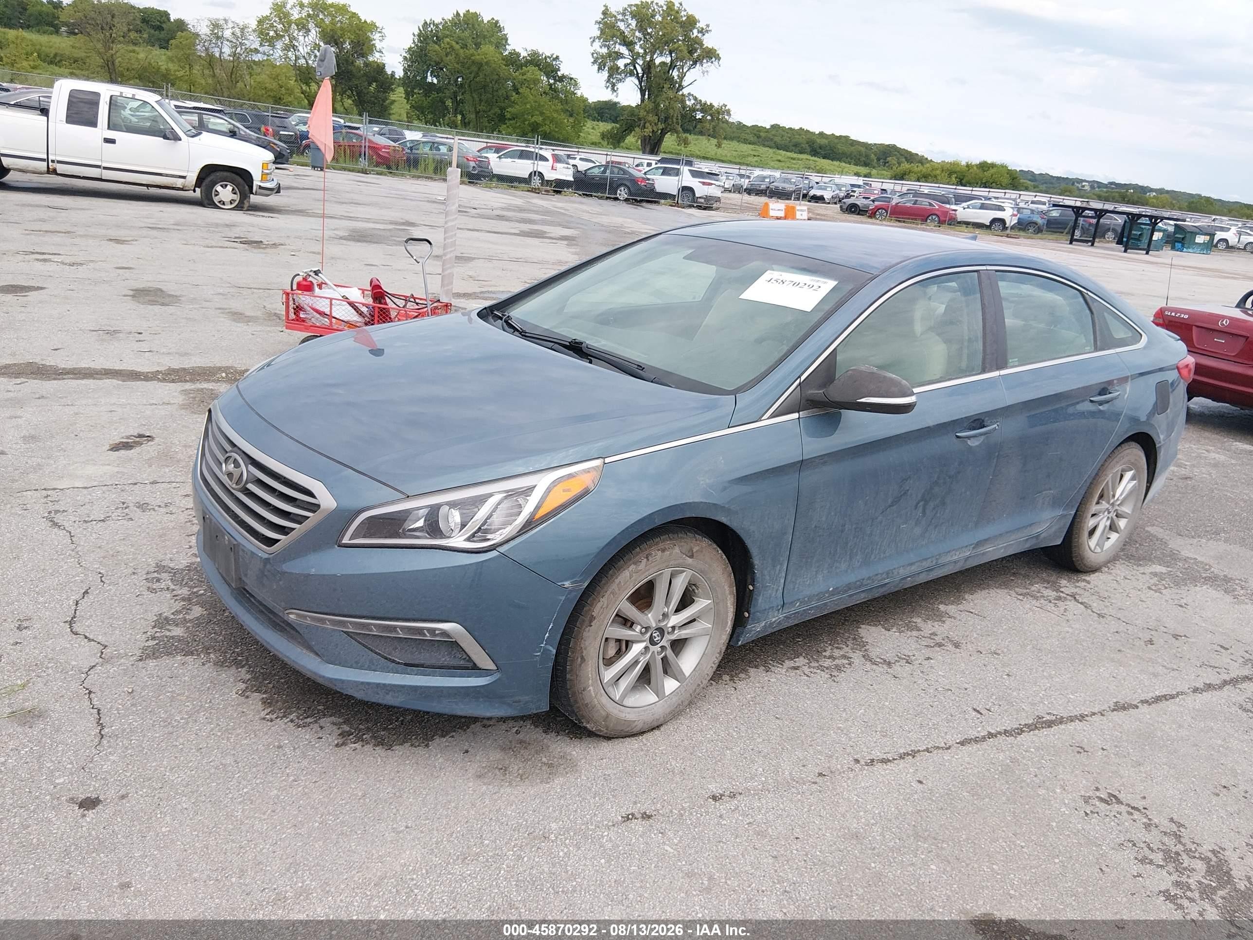 2015 Hyundai Sonata Se Blue vin: 5NPE24AF8FH048674