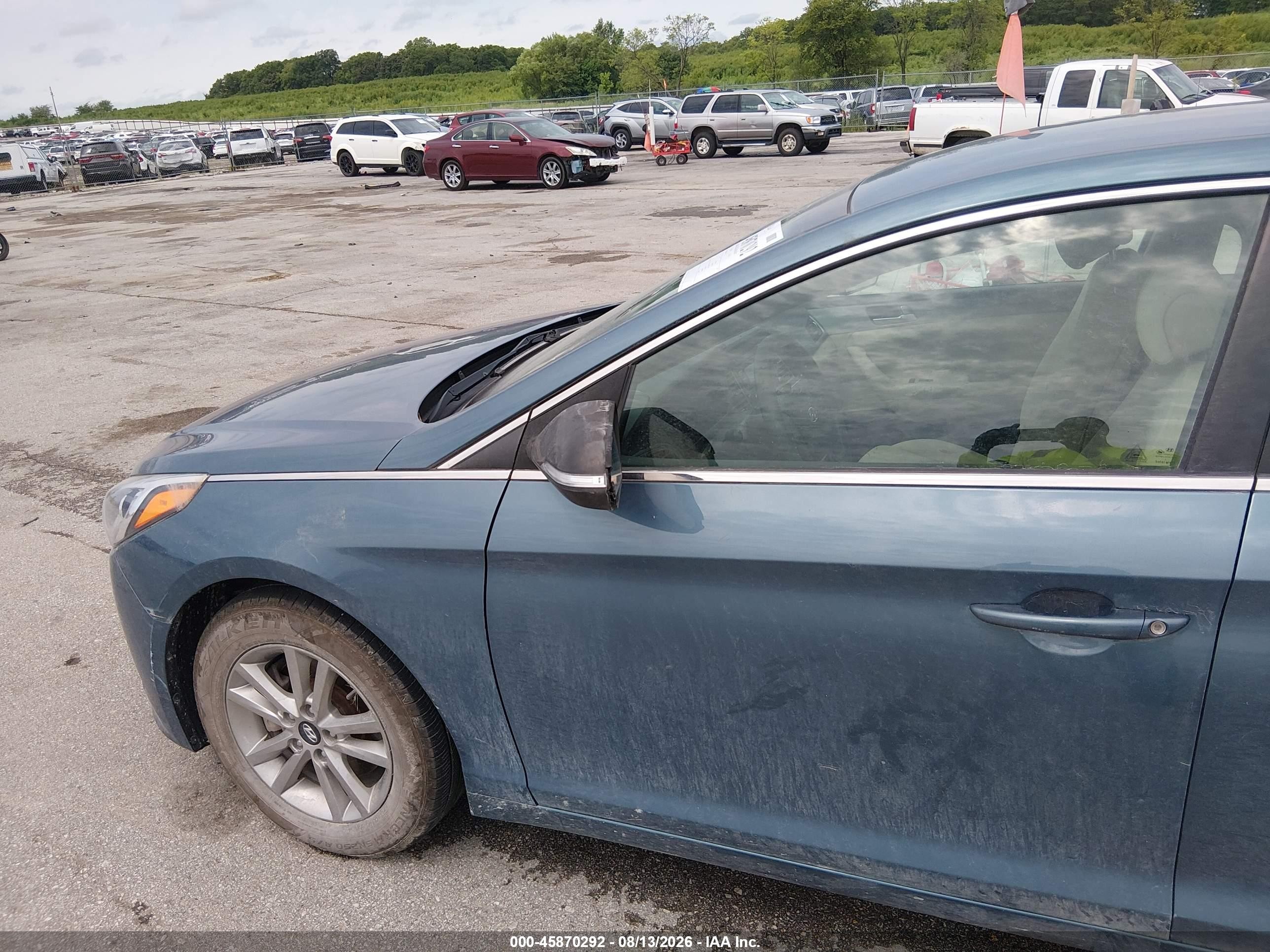 2015 Hyundai Sonata Se Blue vin: 5NPE24AF8FH048674