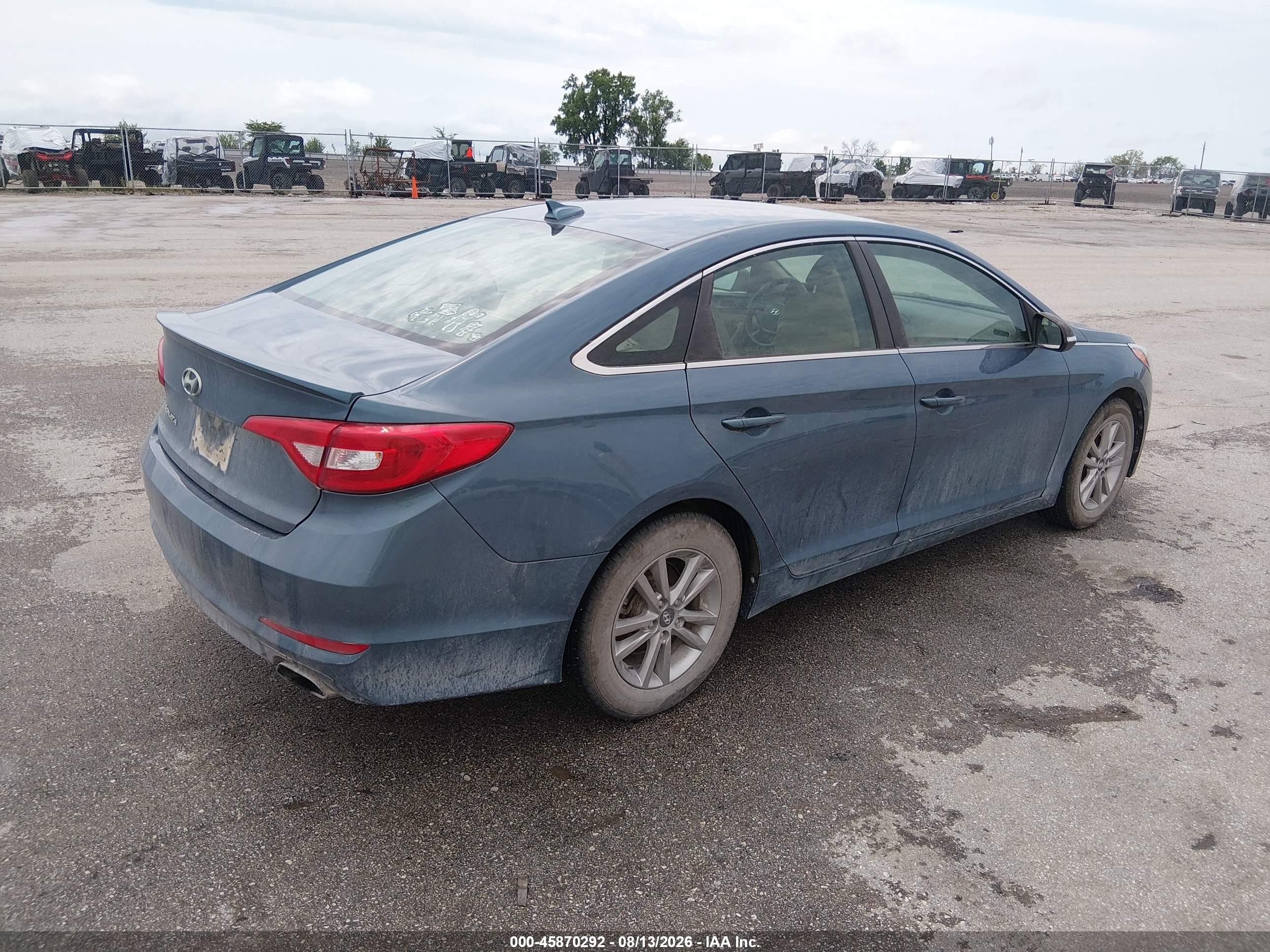 2015 Hyundai Sonata Se Blue vin: 5NPE24AF8FH048674
